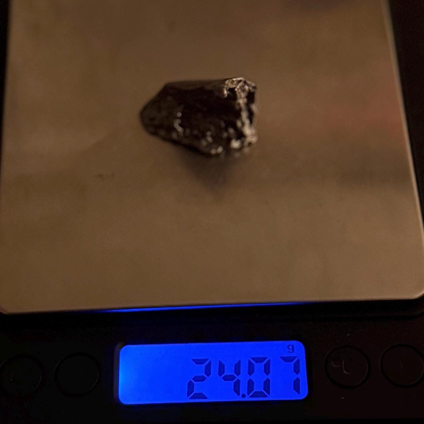 Beautiful Aletai Meteorite Specimen, 24.07 grams, COA, Meteorite Collection, Astronomy Gift, Authentic Iron Meteorite, Space Gift, Space
