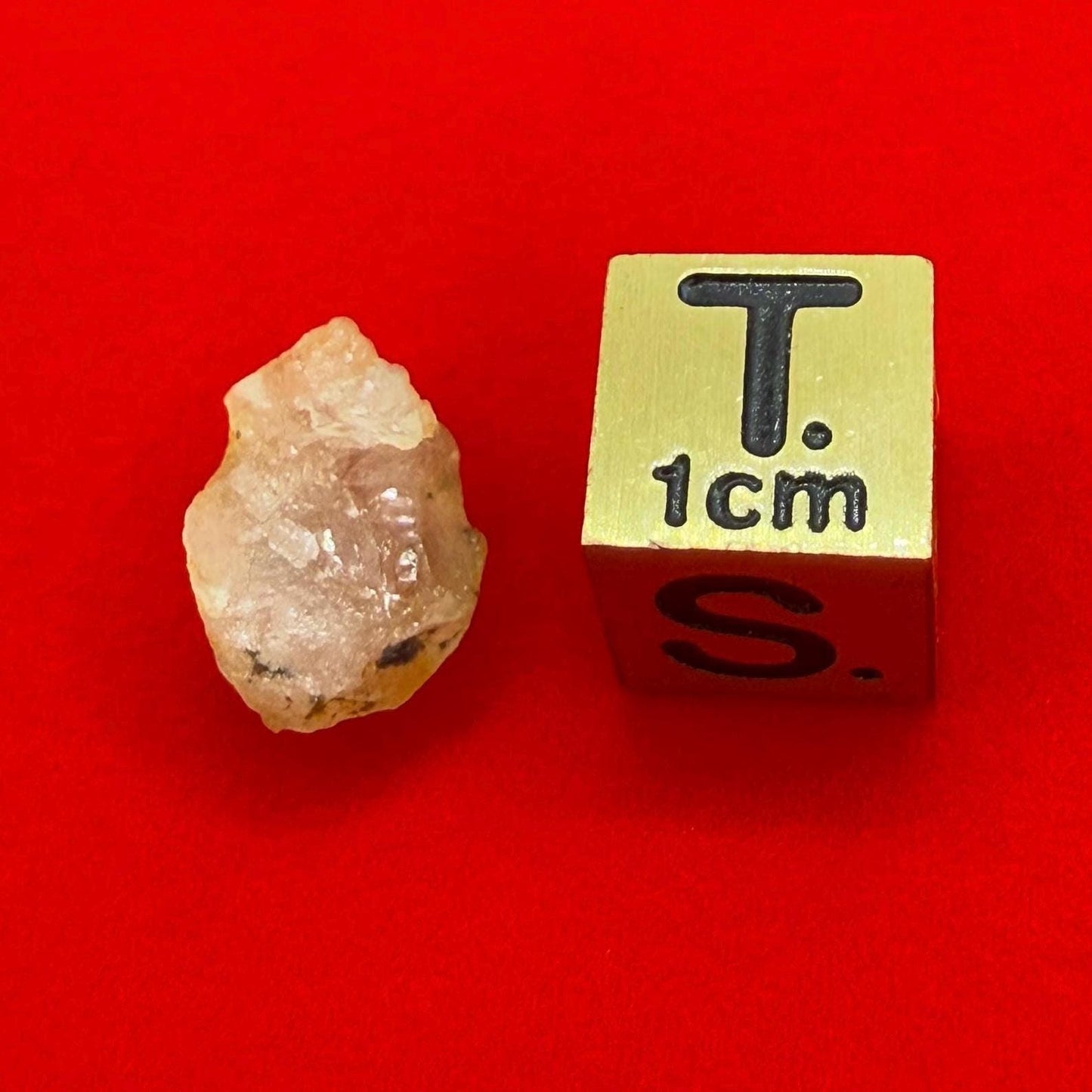 Rare Golden Brazilian Phenacite Crystal 0.94g, 4.7 carats, High-Vibration Energy Stone, Spiritual Growth, Transformation, and Meditation