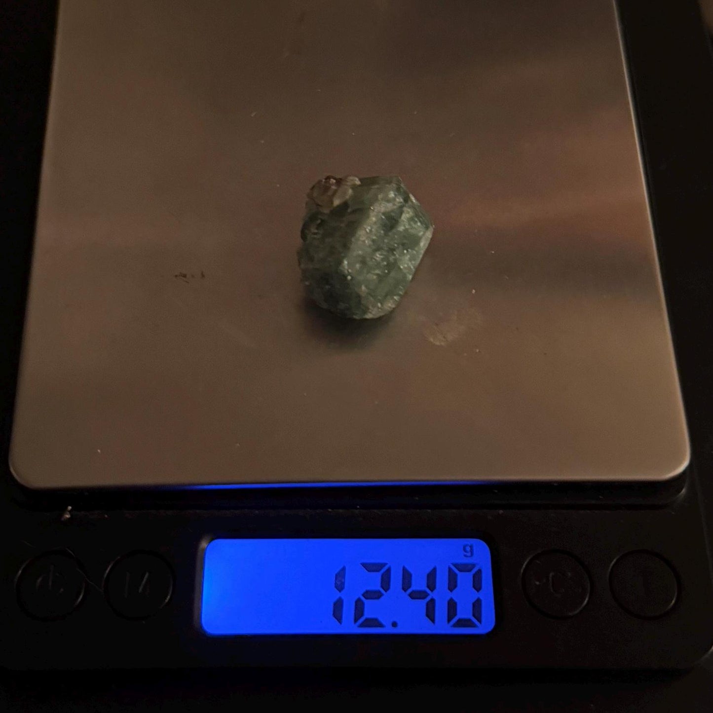 Rare Tsavorite Garnet, 12.40g/ 62ct, Mined in Madagascar, Vivid Green Crystal, Heart Chakra Collector’s Gem, Natural Raw Garnet