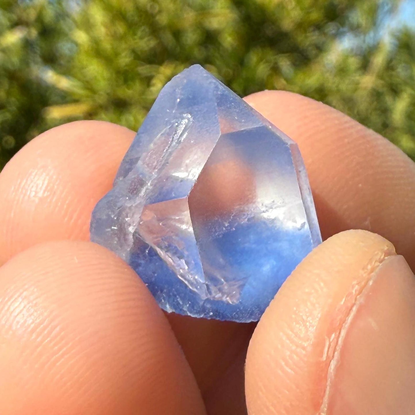 Rare Blue Dumortierite Crystal from Bahia, Brazil, Terminated– 4.28g/21.4ct, Gemstone for Collectors, Meditation, Reiki, Healing Decor