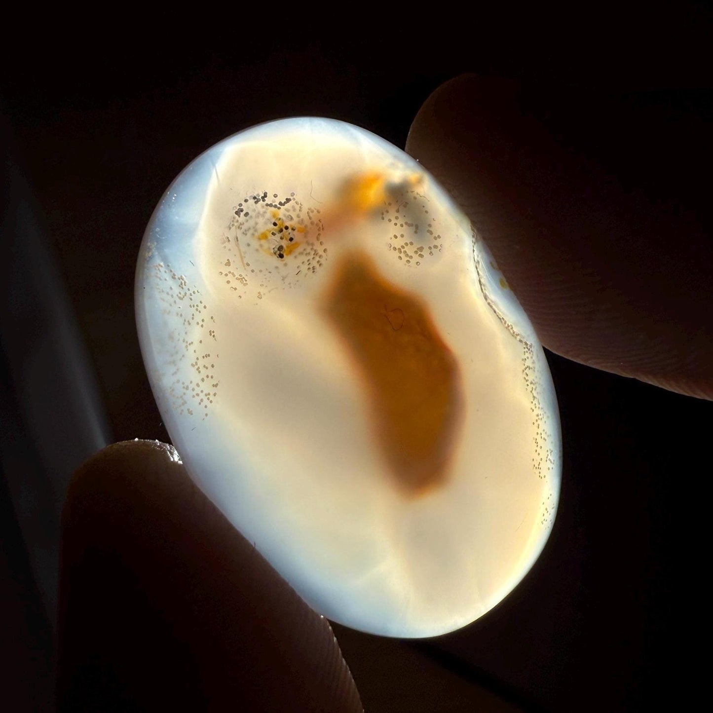 Enhydro Agate, Indonesia Agate, Agate, Enhydro, Rare and Unique Stone, Water bubble, Earth and Water, Energy Work, Rock Collection, 7.17g