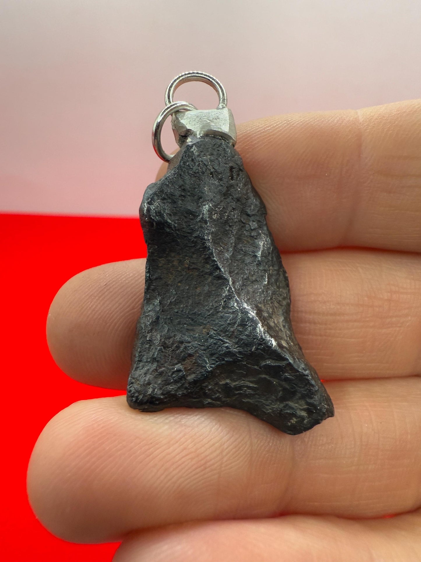 Rare Canyon Diablo Meteorite Pendant 15.50 grams, Beautiful and unique meteorite formation, Astronomy Gift, Space Gift, Iron Meteorite