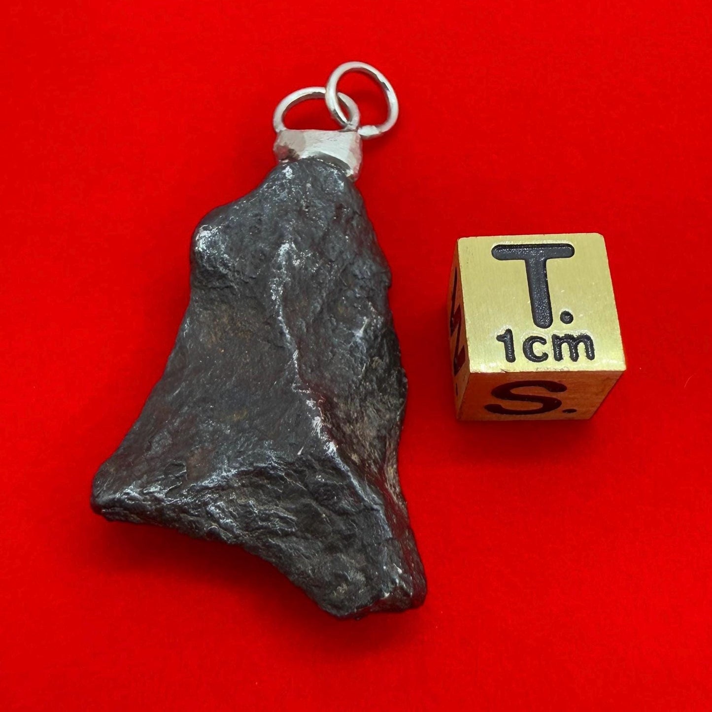 Rare Canyon Diablo Meteorite Pendant 15.50 grams, Beautiful and unique meteorite formation, Astronomy Gift, Space Gift, Iron Meteorite