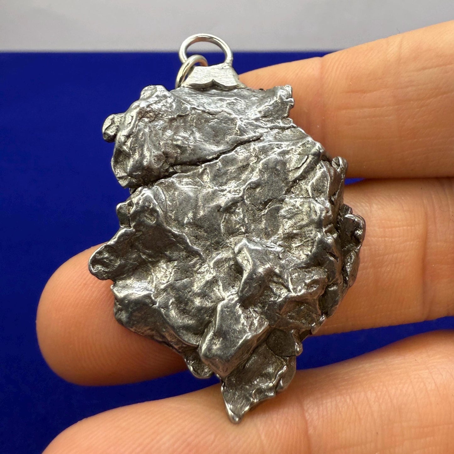 Beautiful Meteorite Campo del Cielo Pendant 20.81 Grams, Astronomy Gift, Authentic Meteorite, Meteorite Jewelry, Meteorite Pendant, COA