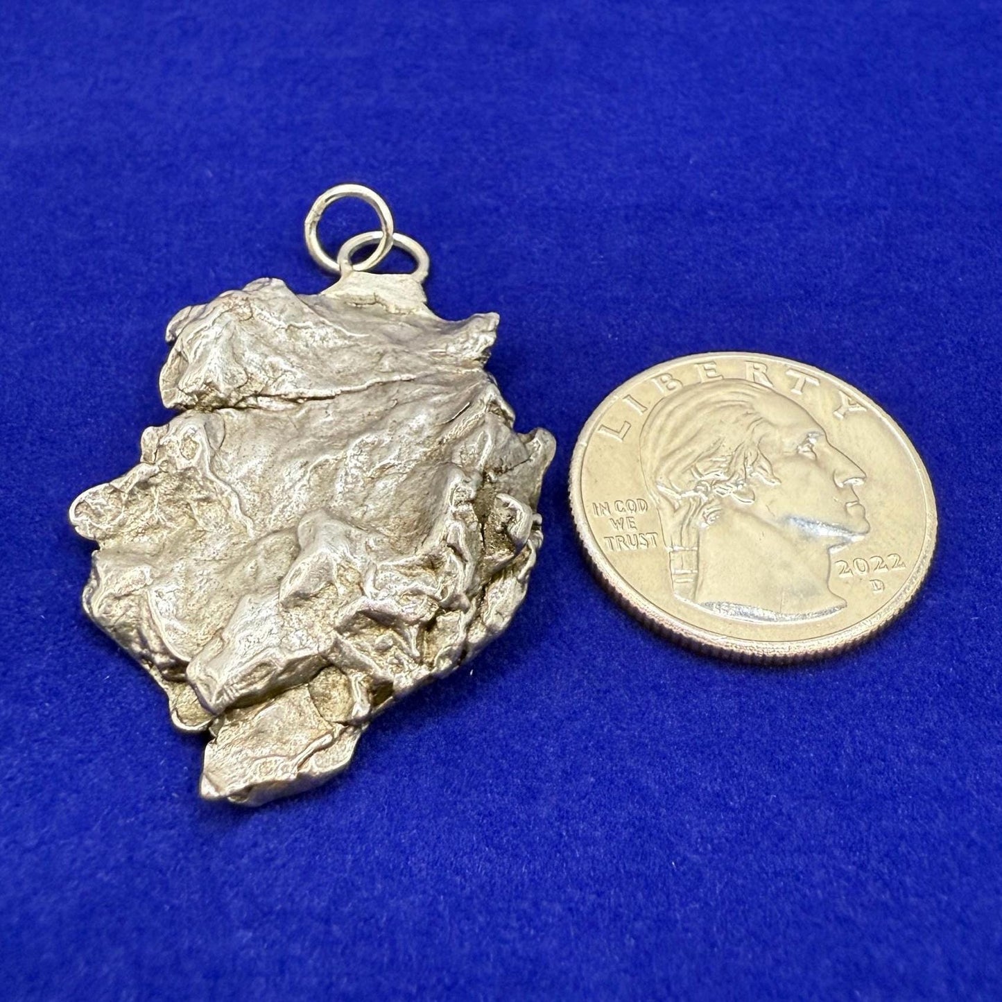 Beautiful Meteorite Campo del Cielo Pendant 20.81 Grams, Astronomy Gift, Authentic Meteorite, Meteorite Jewelry, Meteorite Pendant, COA