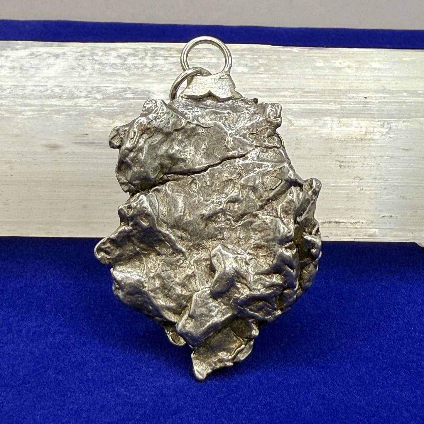 Beautiful Meteorite Campo del Cielo Pendant 20.81 Grams, Astronomy Gift, Authentic Meteorite, Meteorite Jewelry, Meteorite Pendant, COA
