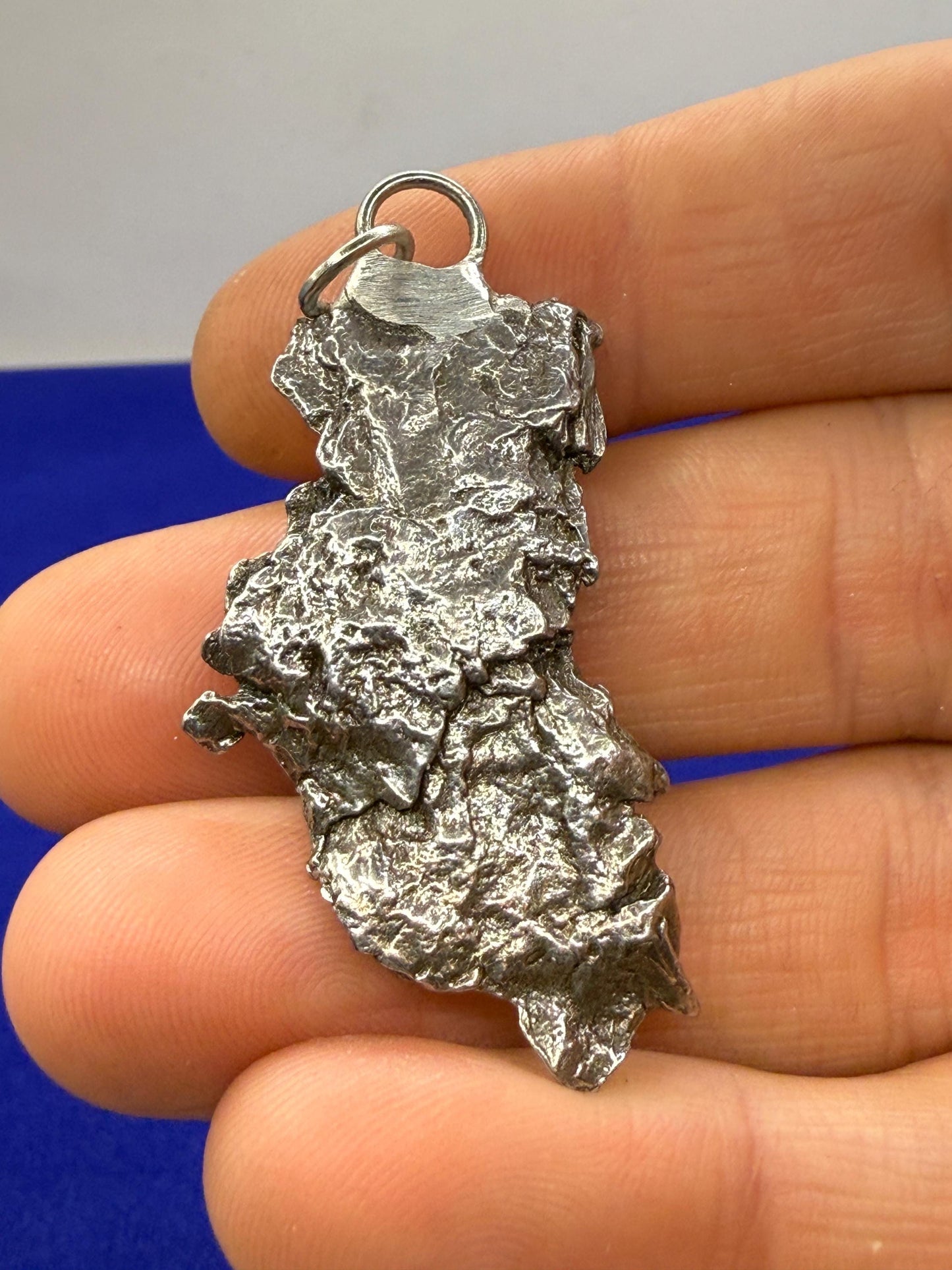 Beautiful Meteorite Campo del Cielo Pendant 13.52 Grams, Astronomy Gift, Authentic Meteorite, Meteorite Jewelry, Meteorite Pendant, COA
