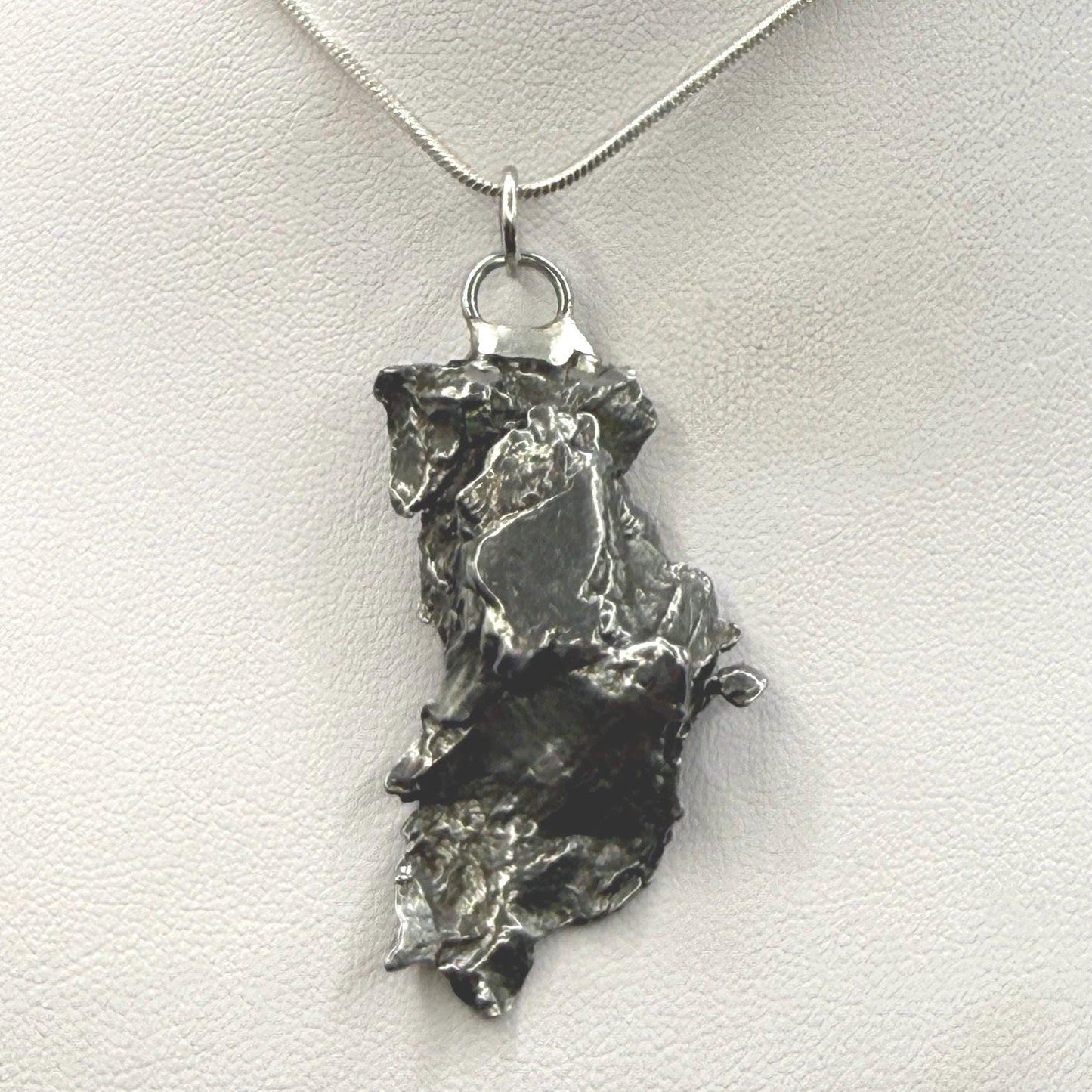 Beautiful Meteorite Campo del Cielo Pendant 13.52 Grams, Astronomy Gift, Authentic Meteorite, Meteorite Jewelry, Meteorite Pendant, COA