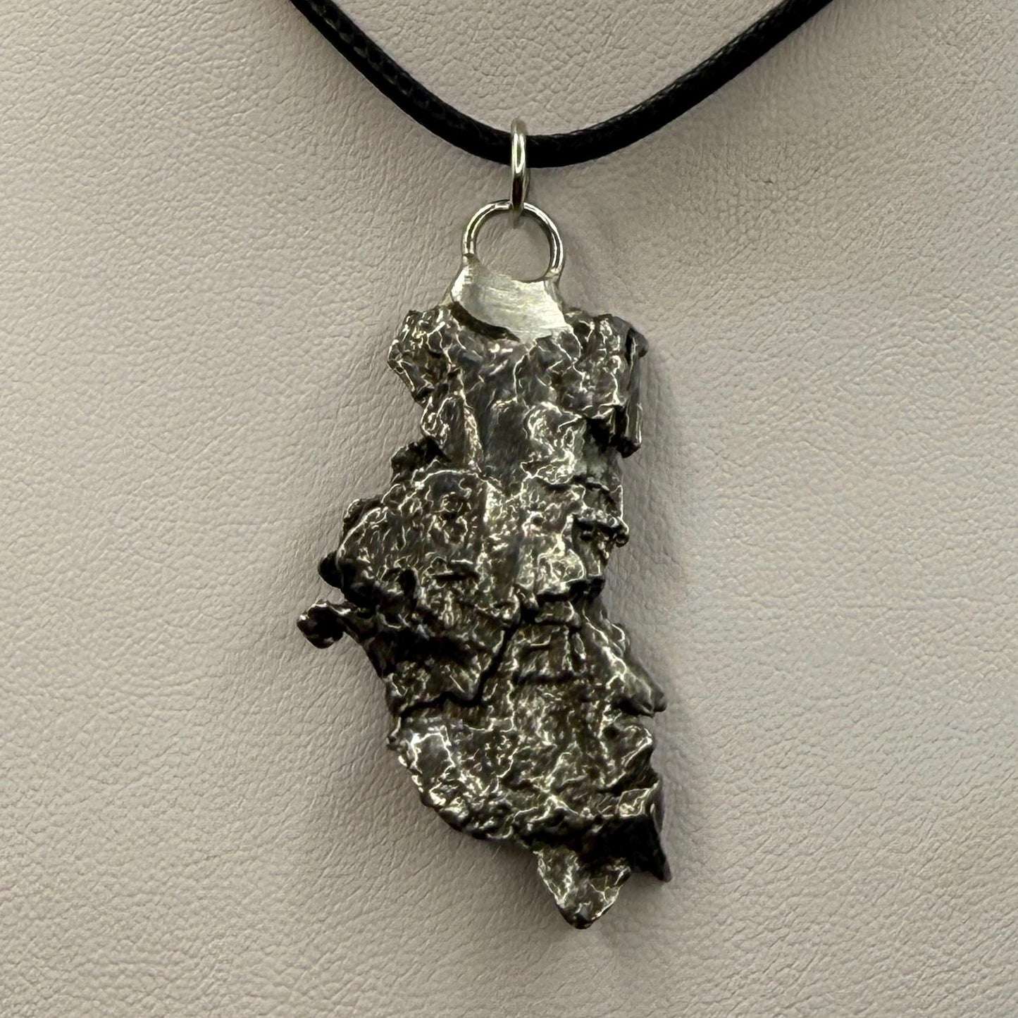 Beautiful Meteorite Campo del Cielo Pendant 13.52 Grams, Astronomy Gift, Authentic Meteorite, Meteorite Jewelry, Meteorite Pendant, COA