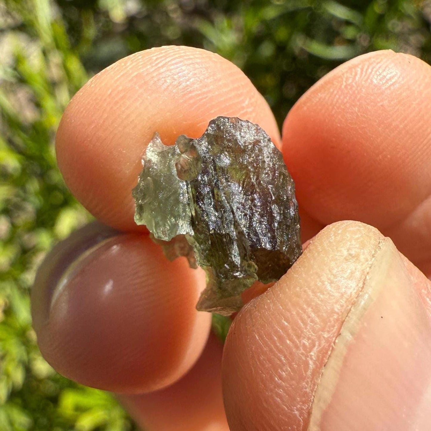 Moldavite Tektite Specimen, High Quality, Transformation, Manifestation, Reiki, Authentic Moldavite Specimen, 0.91 grams|4.55 carats