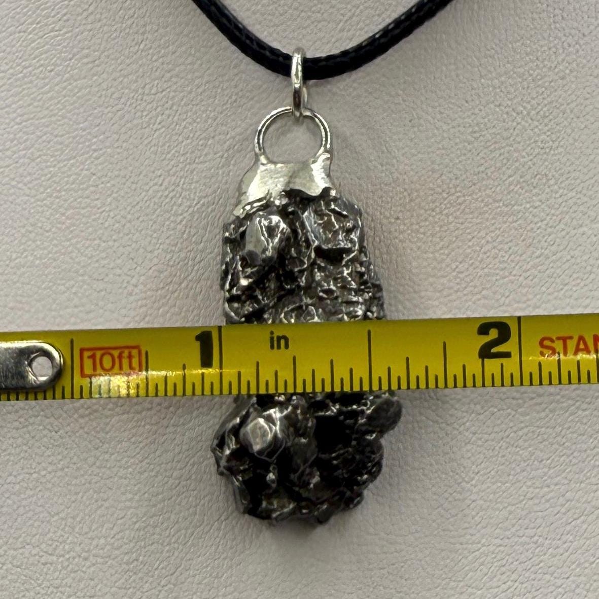 Beautiful Meteorite Campo del Cielo Pendant, 14.64 Grams, Astronomy Gift, Authentic Meteorite, Meteorite Jewelry, Meteorite Pendant, COA