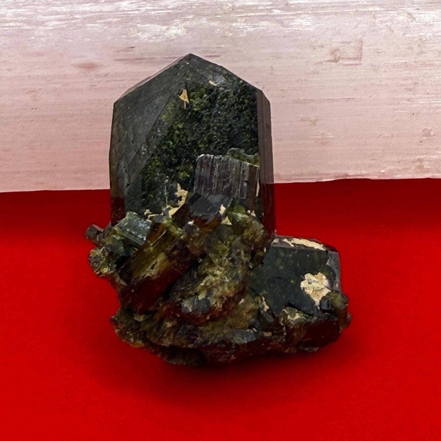 Epidote Crystal Specimen, Epodite, Peruvian Epidote, Crystal Collection, Manifestation, Home Decor, Reiki Healing, 13.90 Grams