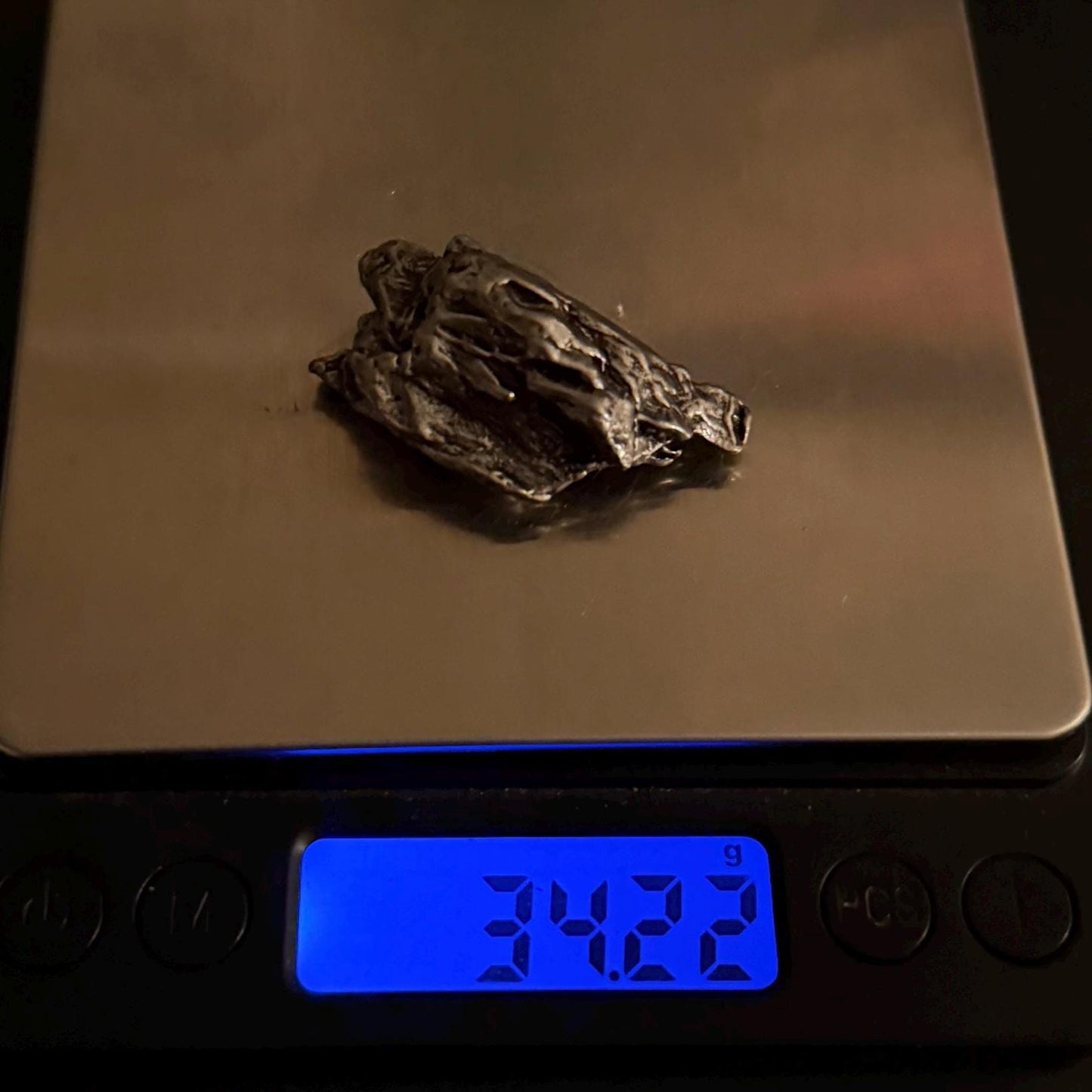 Beautiful Campo de Cielo Meteorite, 34.22 grams, Authentic Meteorite, Iron Meteorite, Campo del Cielo, Space Gift, Space, Astronomy Gift