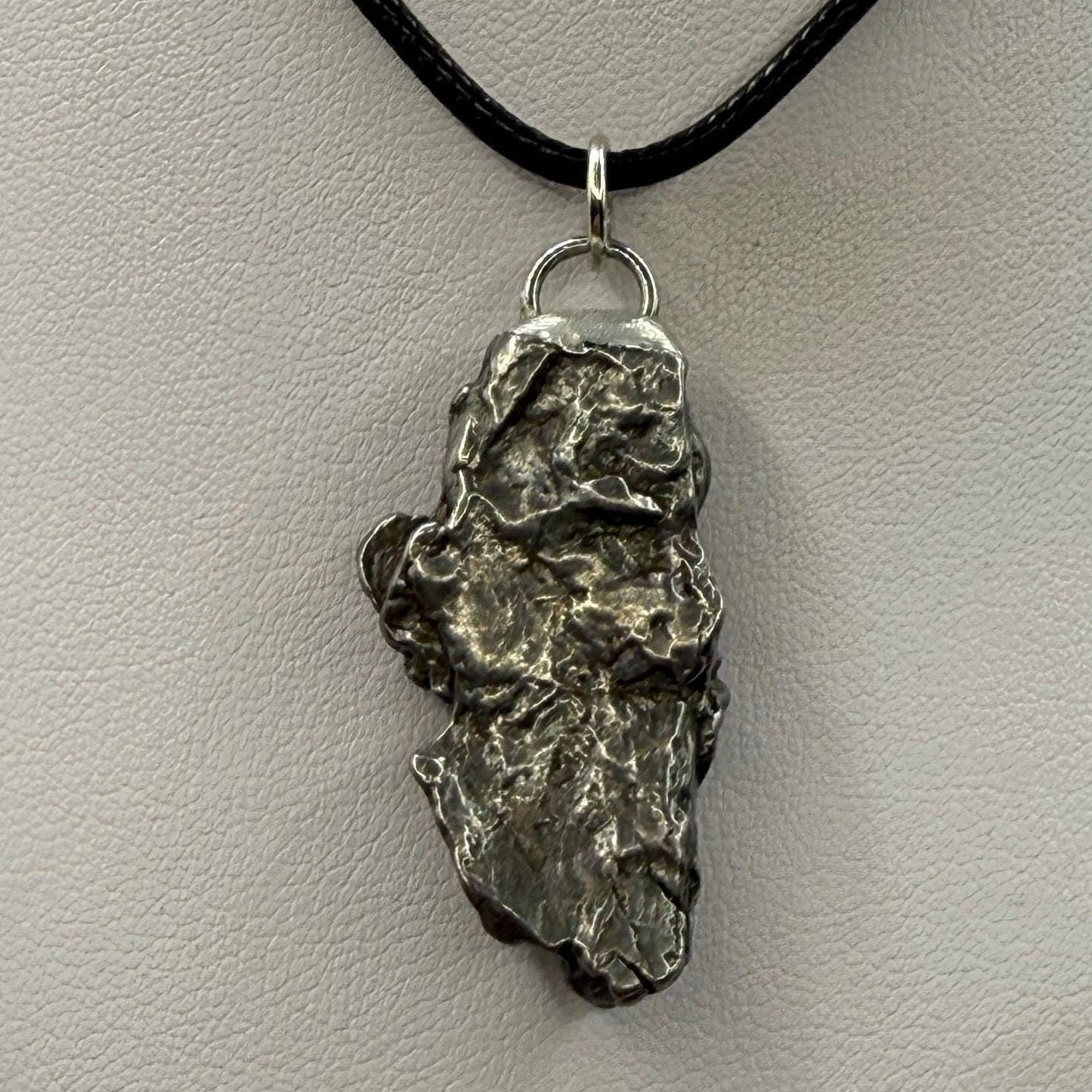 Beautiful Meteorite Campo del Cielo Pendant, 16.97 grams, Astronomy Gift, Authentic Meteorite, Meteorite Jewelry, Meteorite Pendant, COA