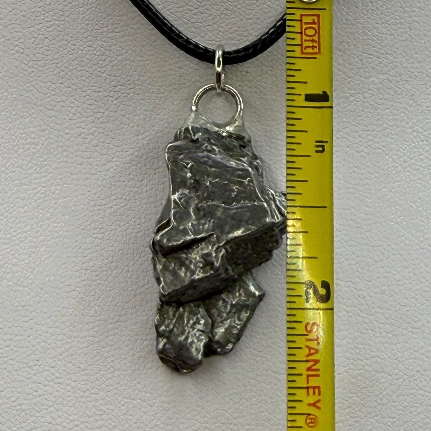Beautiful Meteorite Campo del Cielo Pendant, 16.97 grams, Astronomy Gift, Authentic Meteorite, Meteorite Jewelry, Meteorite Pendant, COA