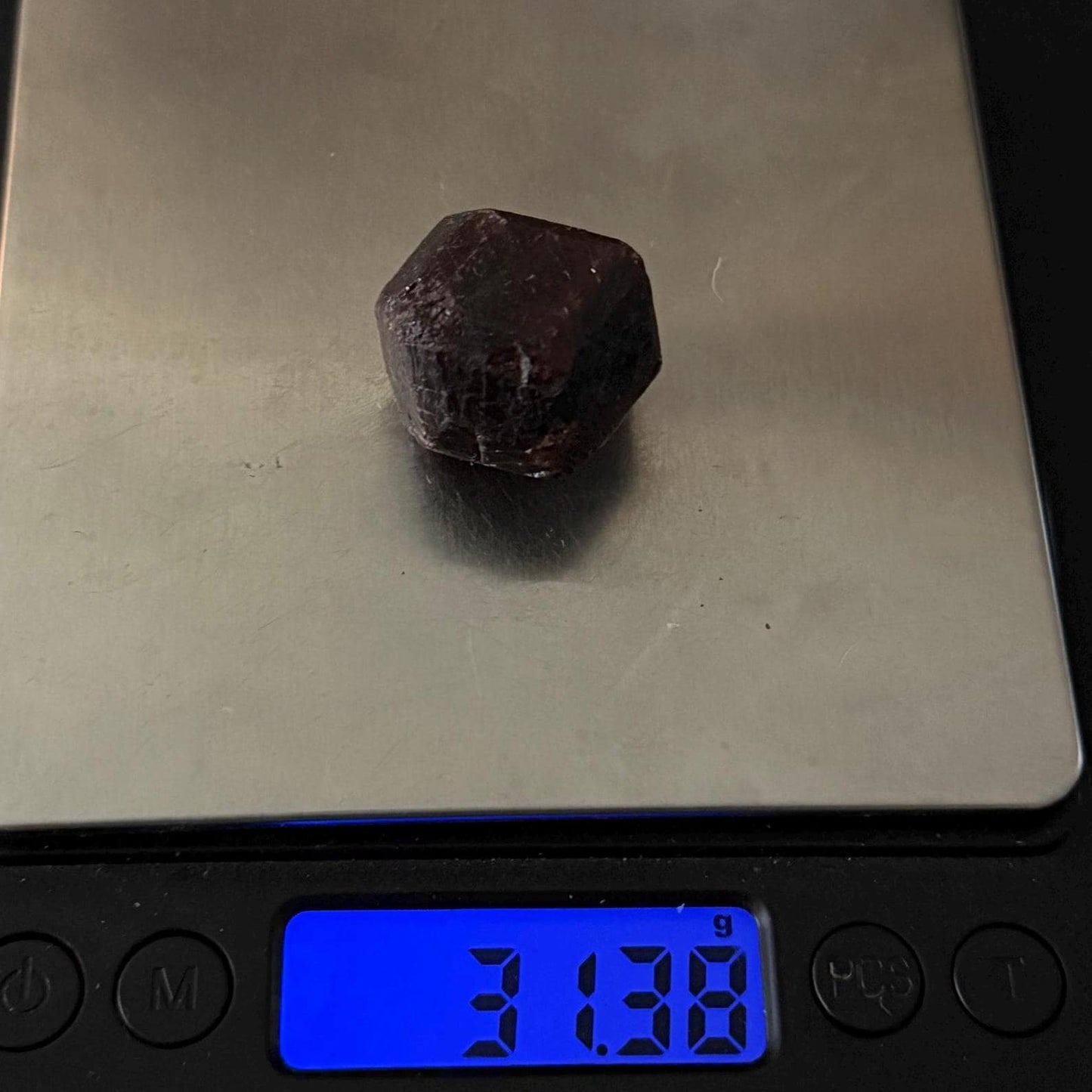 Almandine Garnet, Garnet, Morocco, Natural Garnet, Authentic, Manifestation, Protection, Rock Collection, Dodecahedron, 31.38 grams