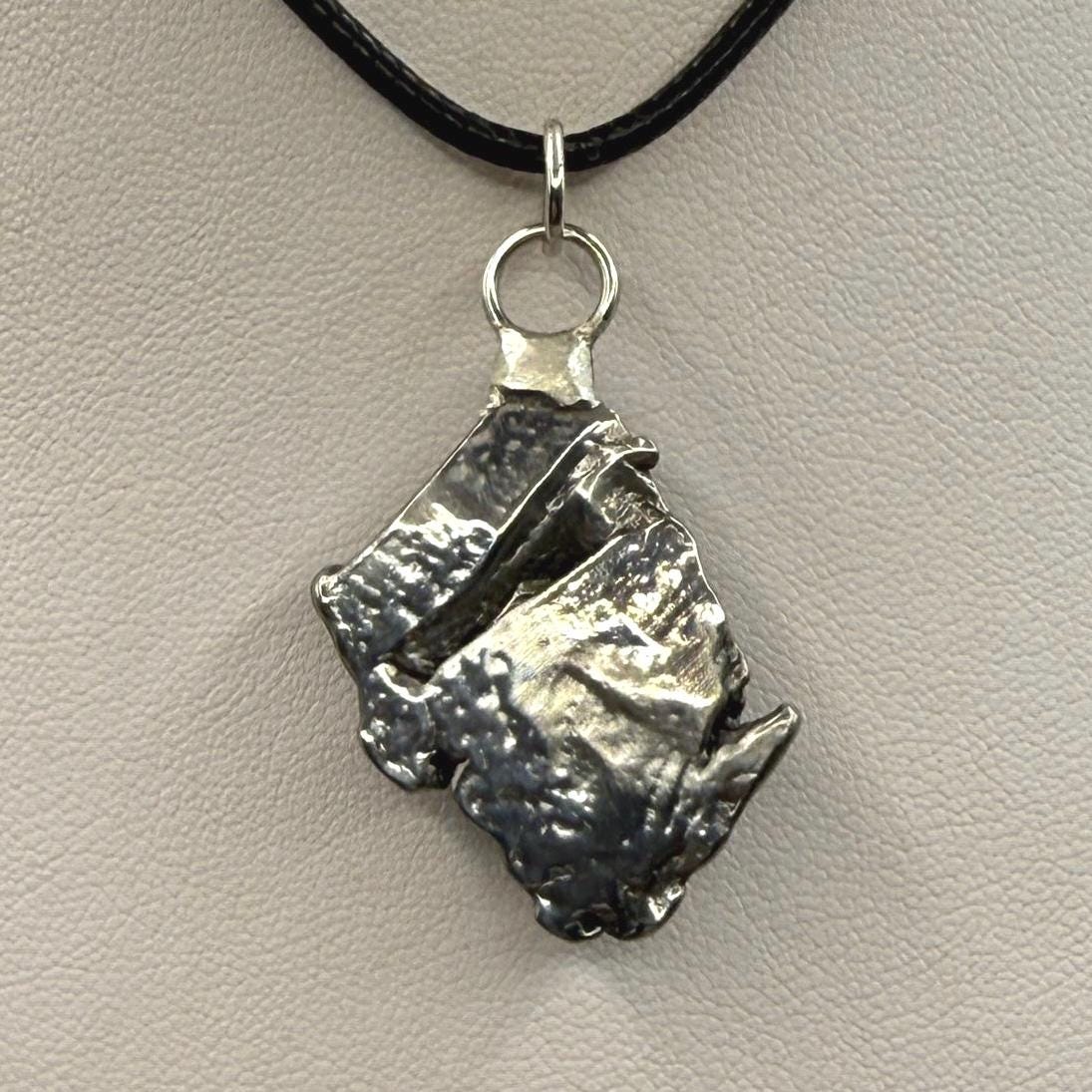 Beautiful Aletai Meteorite Pendant, 13.82 grams, Astronomy Gift, Authentic Meteorite, Meteorite Jewelry, Meteorite Pendant, COA, Space Gift