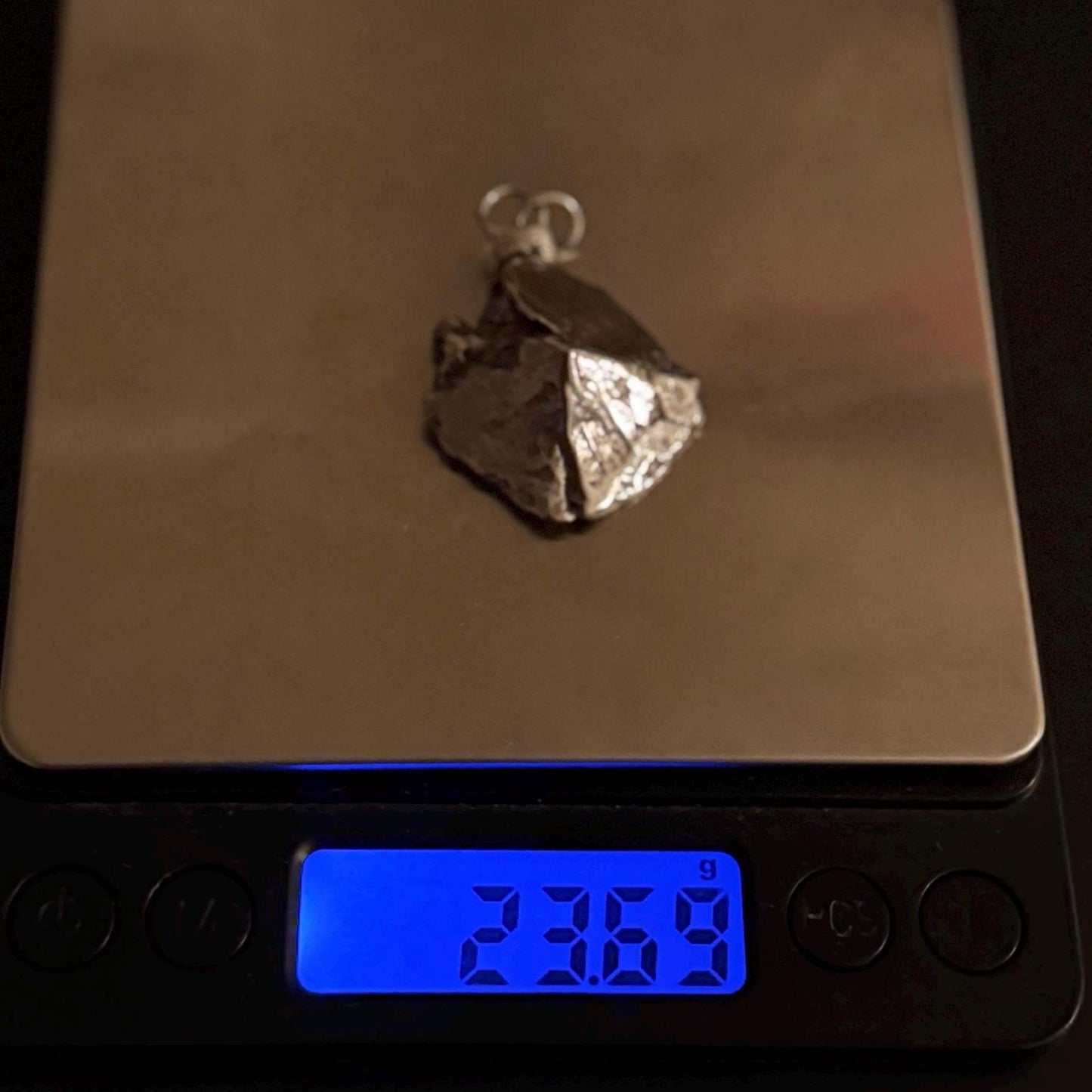 Beautiful Aletai Meteorite Pendant, 23.69 grams, Astronomy Gift, Authentic Meteorite, Meteorite Jewelry, Meteorite Pendant, COA, Space Gift