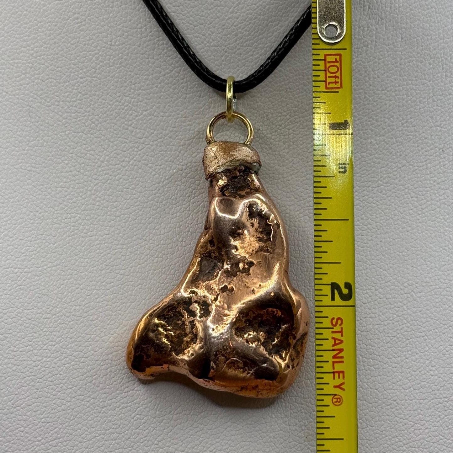 Copper Nugget Pendant, Copper Pendant, Michigan Copper, Michigan Float Copper, Handmade Pendant, Michigan Gift, Copper Jewelry, 33.90 grams