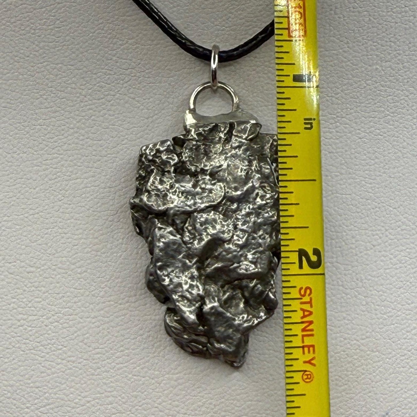 Beautiful Meteorite Campo del Cielo Pendant, 16.99 Grams, Astronomy Gift, Authentic Meteorite, Meteorite Jewelry, Meteorite Pendant, COA