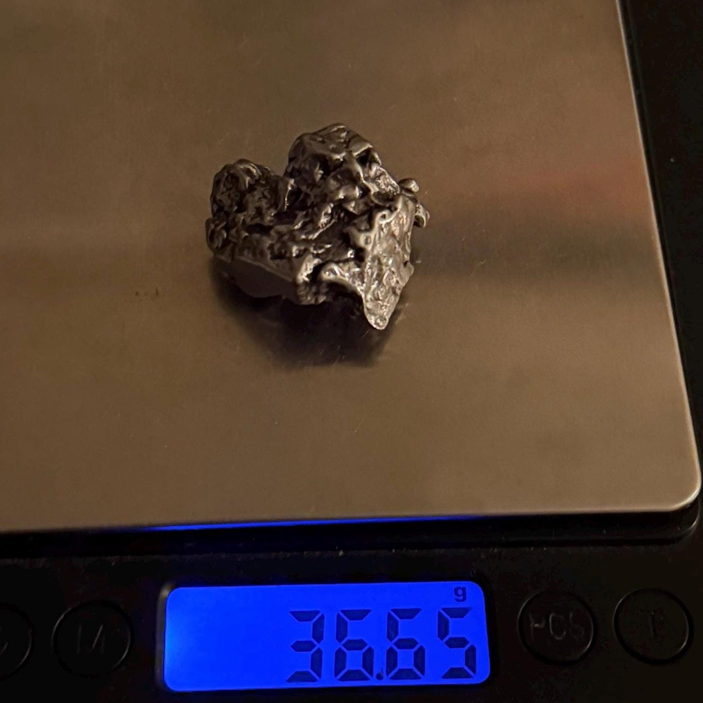 Meteorite Specimen Campo del Cielo 36.65 grams, Office Decor, Astronomy Gift, Space Gift, Iron Paperweight, COA, Iron Meteorite, Meteorite