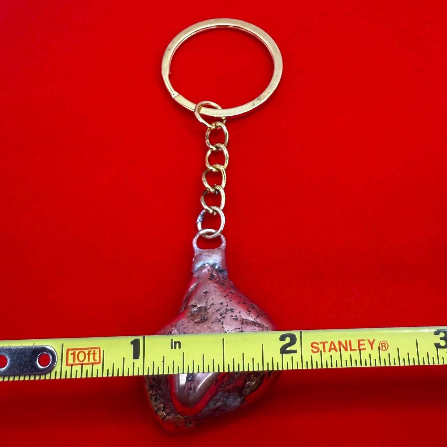 Copper Nugget Keychain, Copper Keychain, Michigan Copper, Michigan Float Copper, Handmade Keychain, Michigan Gift, Copper Accessories, 45.31