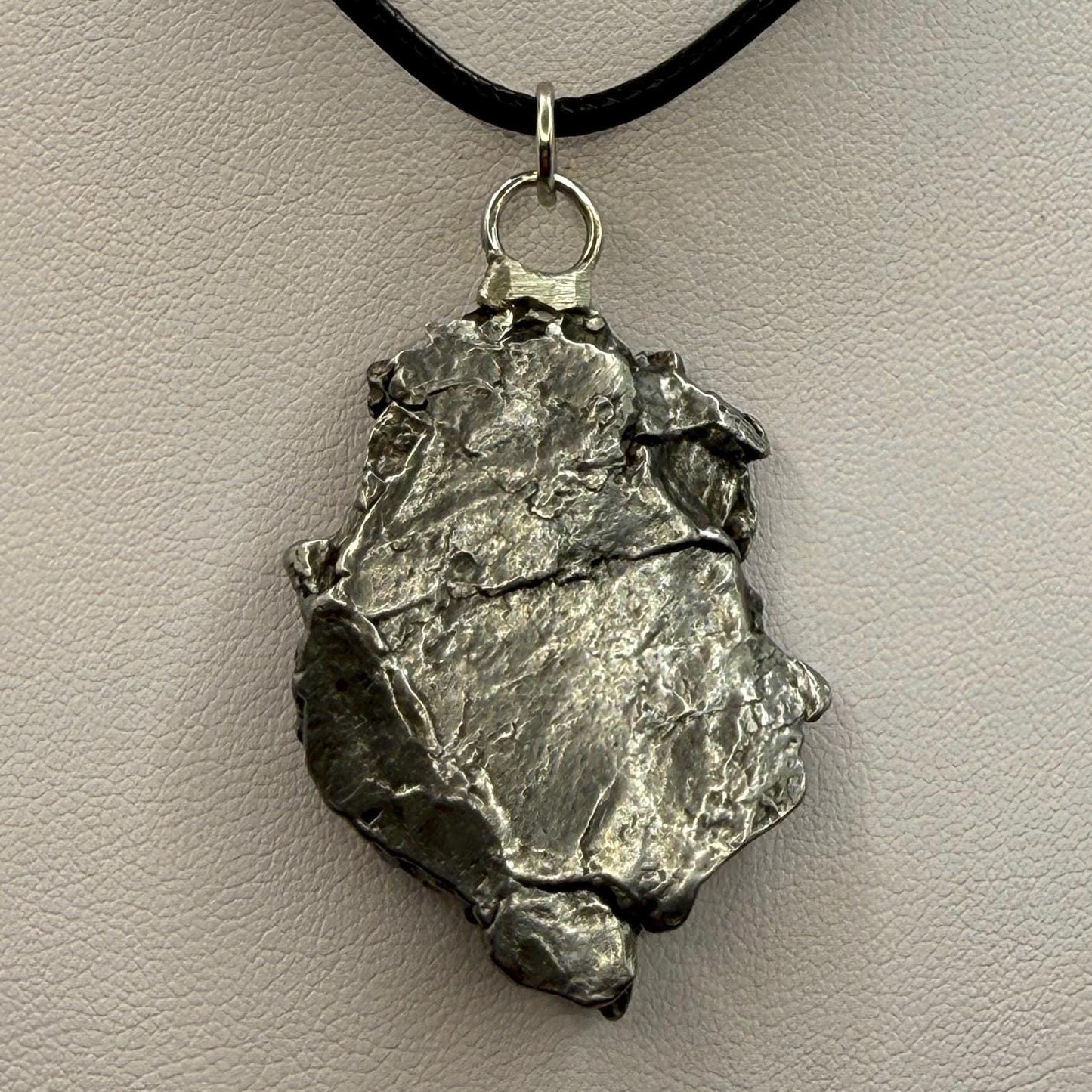 Beautiful Meteorite Campo del Cielo Pendant 20.81 Grams, Astronomy Gift, Authentic Meteorite, Meteorite Jewelry, Meteorite Pendant, COA