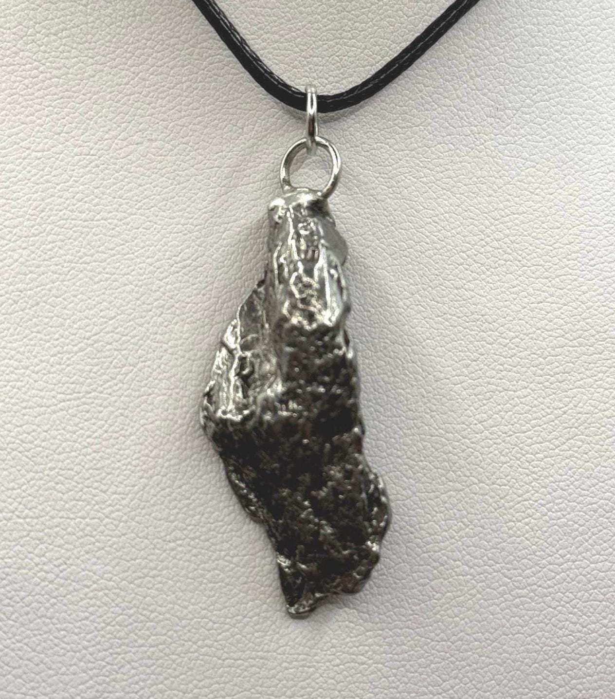 Beautiful Meteorite Campo del Cielo Pendant 14.48 Grams, Astronomy Gift, Authentic Meteorite, Meteorite Jewelry, Meteorite Pendant, COA