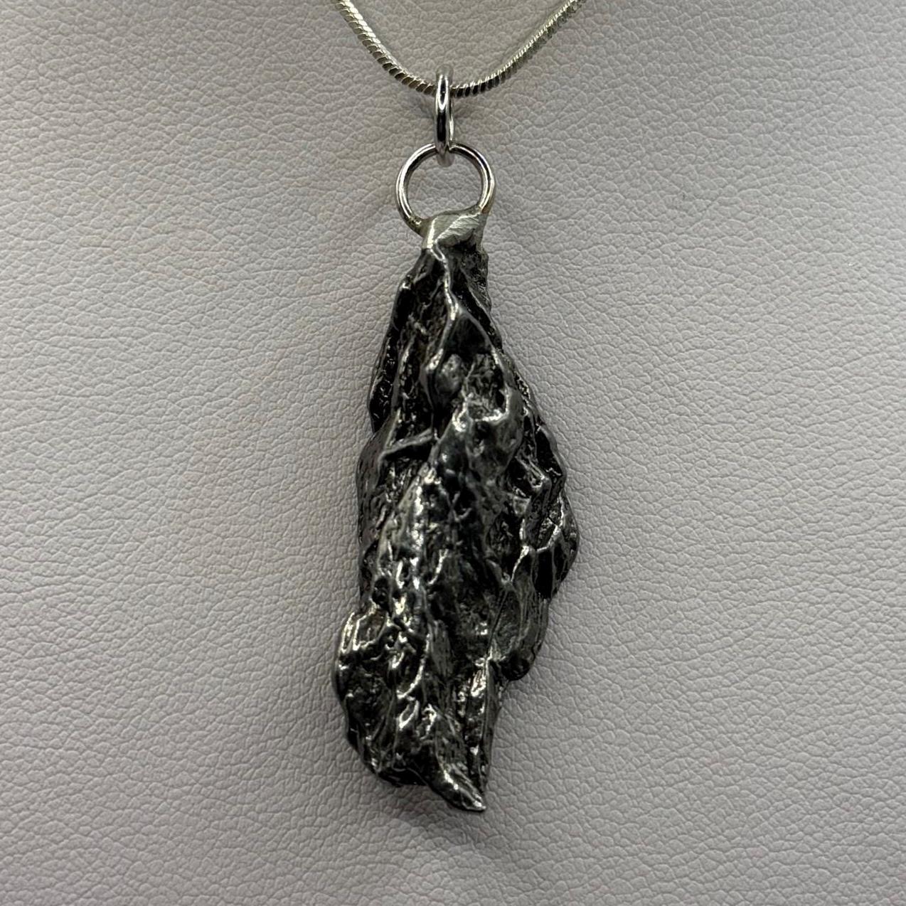 Beautiful Meteorite Campo del Cielo Pendant 14.48 Grams, Astronomy Gift, Authentic Meteorite, Meteorite Jewelry, Meteorite Pendant, COA