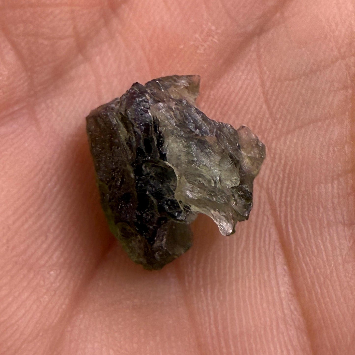 Moldavite Tektite Specimen, High Quality, Transformation, Manifestation, Reiki, Authentic Moldavite Specimen, 0.91 grams|4.55 carats