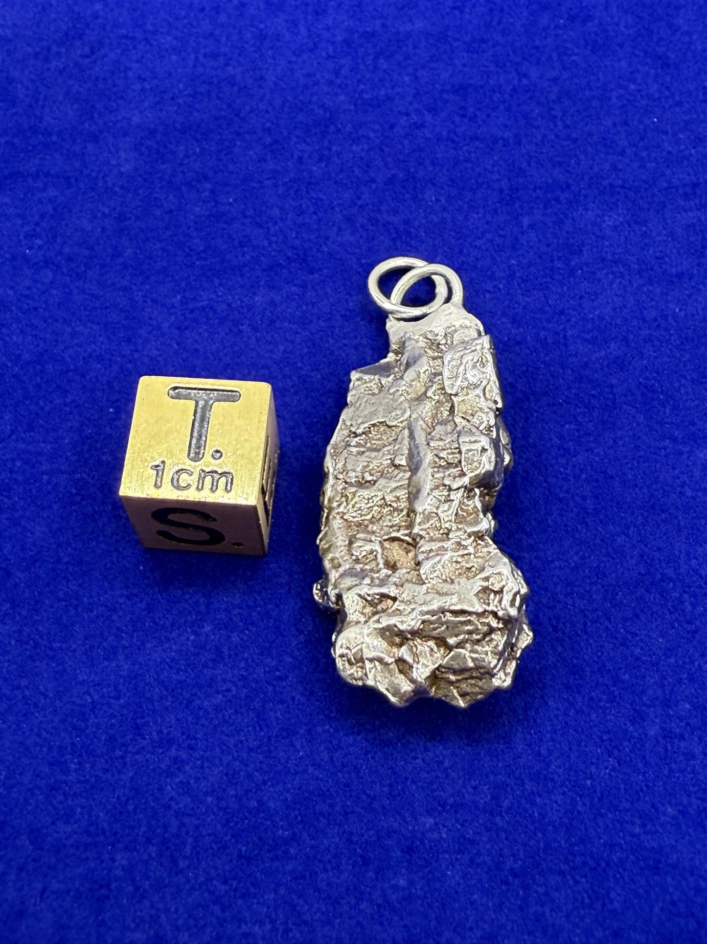 Beautiful Meteorite Campo del Cielo Pendant, 14.64 Grams, Astronomy Gift, Authentic Meteorite, Meteorite Jewelry, Meteorite Pendant, COA