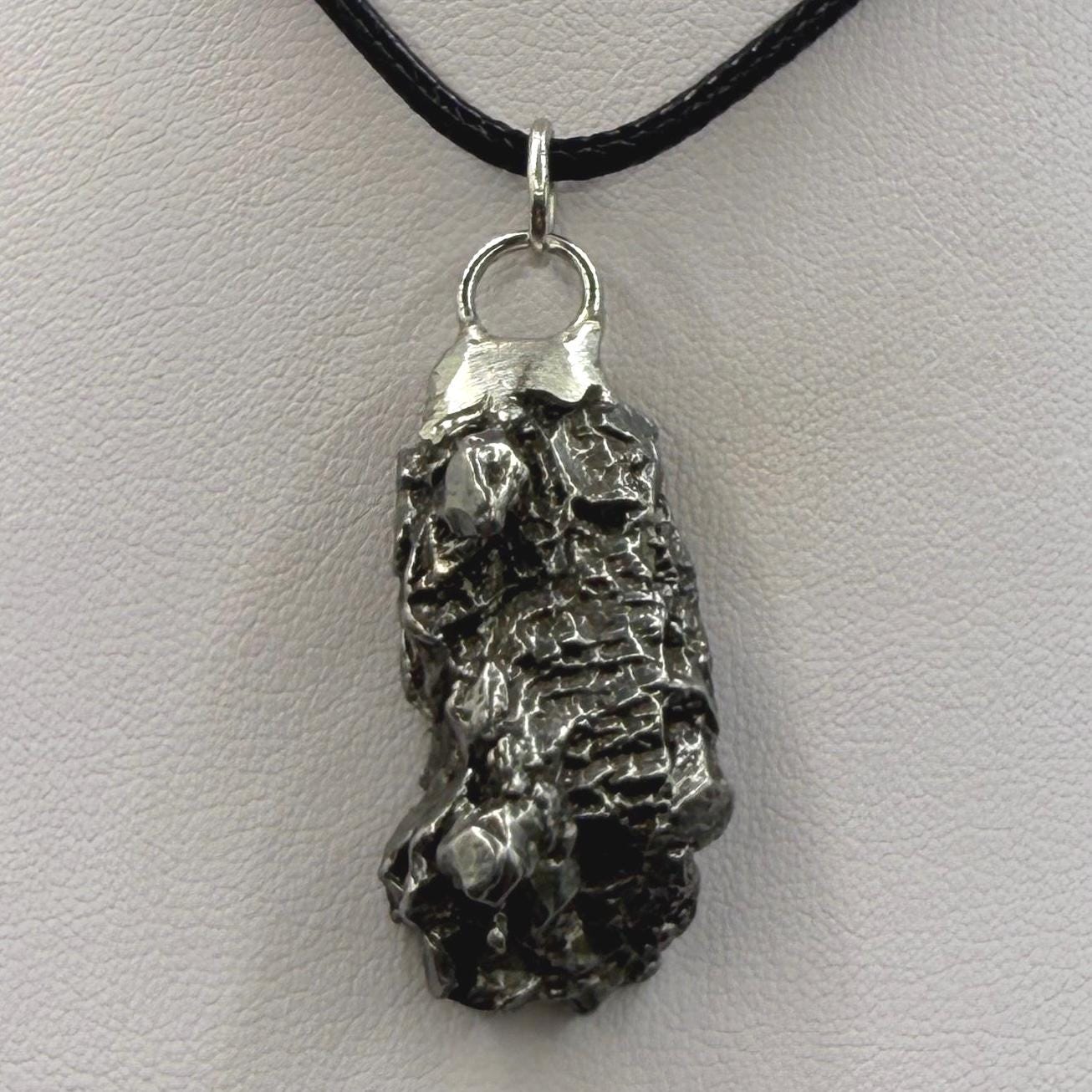 Beautiful Meteorite Campo del Cielo Pendant, 14.64 Grams, Astronomy Gift, Authentic Meteorite, Meteorite Jewelry, Meteorite Pendant, COA