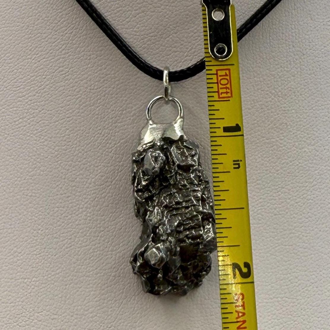 Beautiful Meteorite Campo del Cielo Pendant, 14.64 Grams, Astronomy Gift, Authentic Meteorite, Meteorite Jewelry, Meteorite Pendant, COA