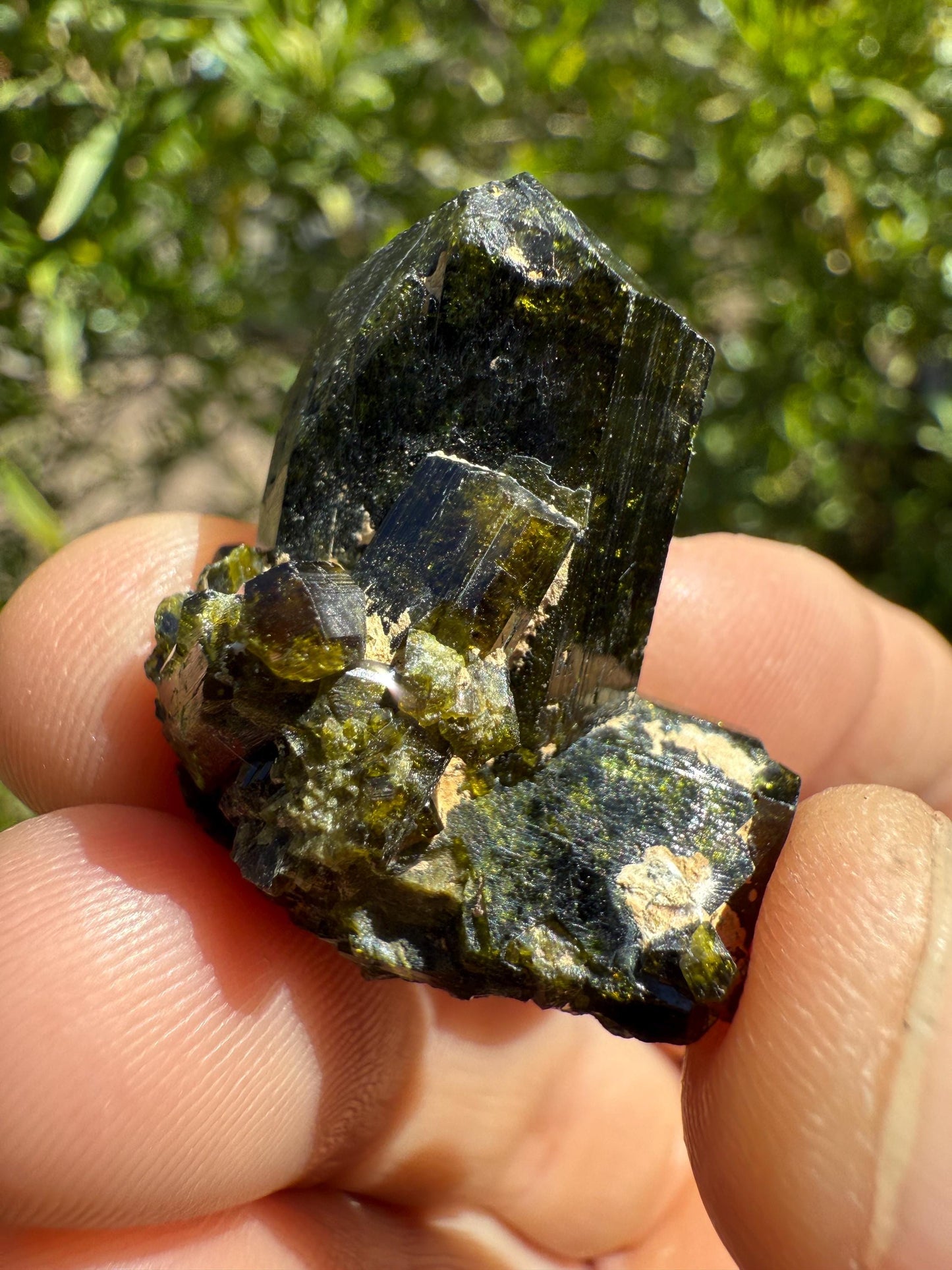Epidote Crystal Specimen, Epodite, Peruvian Epidote, Crystal Collection, Manifestation, Home Decor, Reiki Healing, 13.90 Grams
