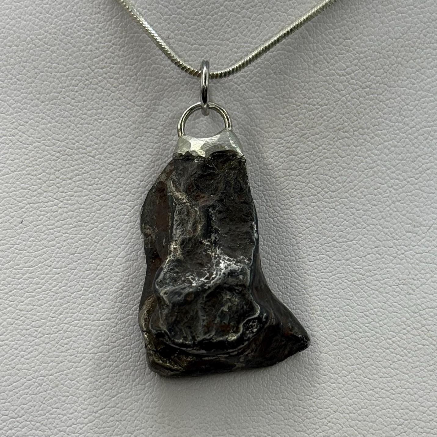 Agoudal Meteorite Pendant, Agoudal, Astronomy Gift, Space Gift, Iron Meteorite, Handmade Pendant, Authentic Iron Meteorite, 13.65 Grams