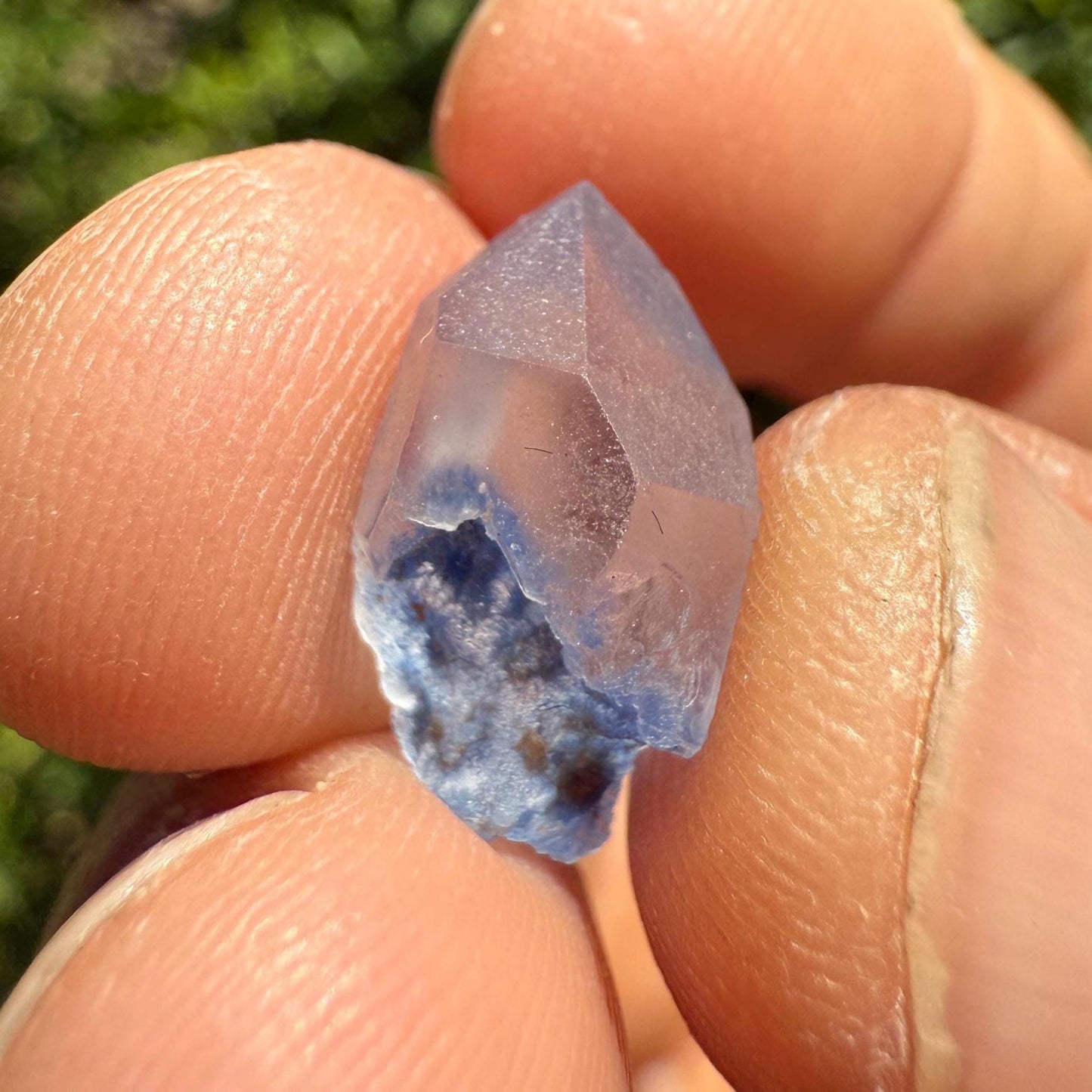 Rare Blue Dumortierite Crystal from Bahia, Brazil, Terminated– 1.19g/5.95ct, Gemstone for Collectors, Meditation, Reiki, Healing Decor