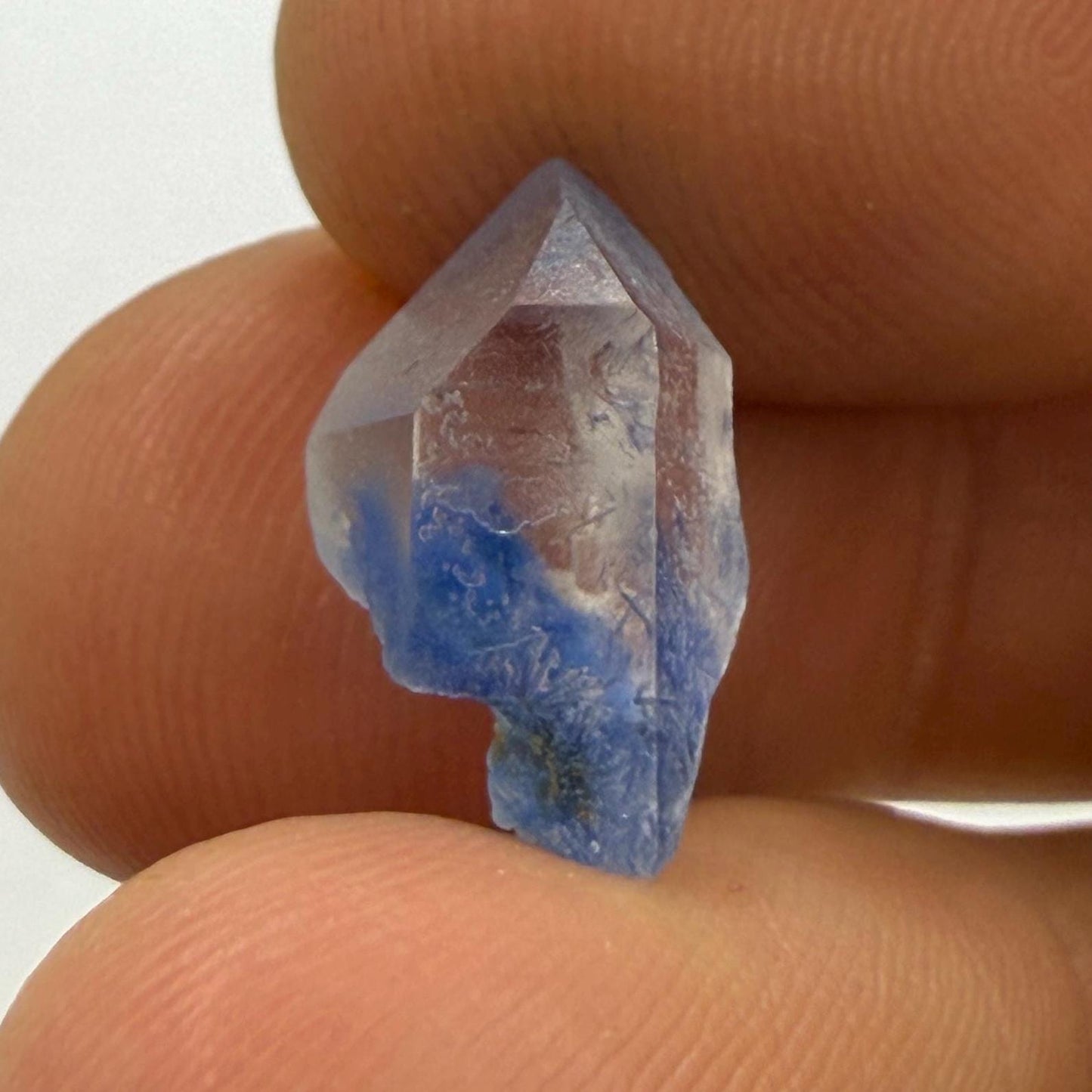 Rare Blue Dumortierite Crystal from Bahia, Brazil, Terminated– 1.19g/5.95ct, Gemstone for Collectors, Meditation, Reiki, Healing Decor