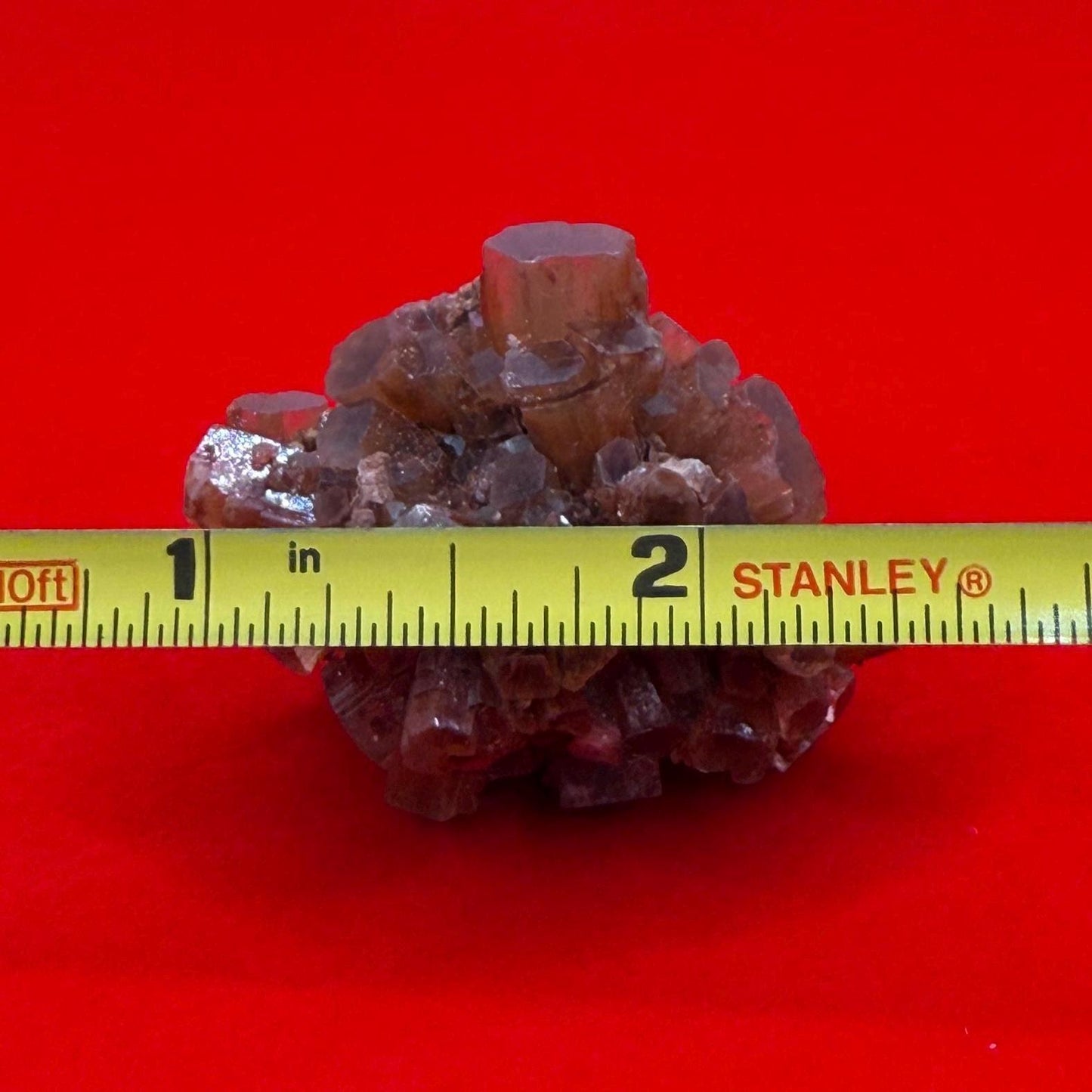 Raw Aragonite Crystal Cluster from Morocco, Natural Red Brown Aragonite, Root Chakra, Earthy Healing Stone, 35.23 Grams, Mineral Specimen