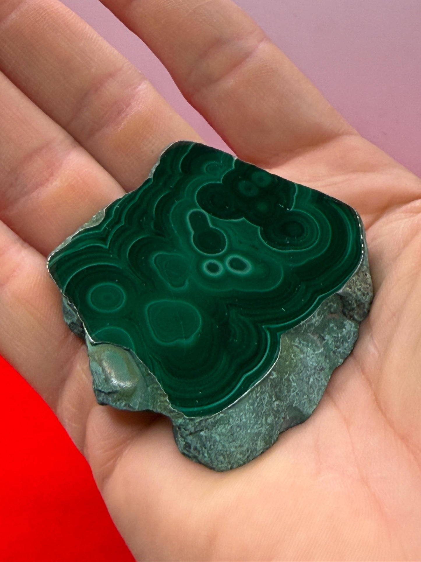 Polished Malachite Slice, High Quality Malachite, Excellent Quality Malachite Slab, Heart Chakra, Protection, Healing Stone, 52.48 grams