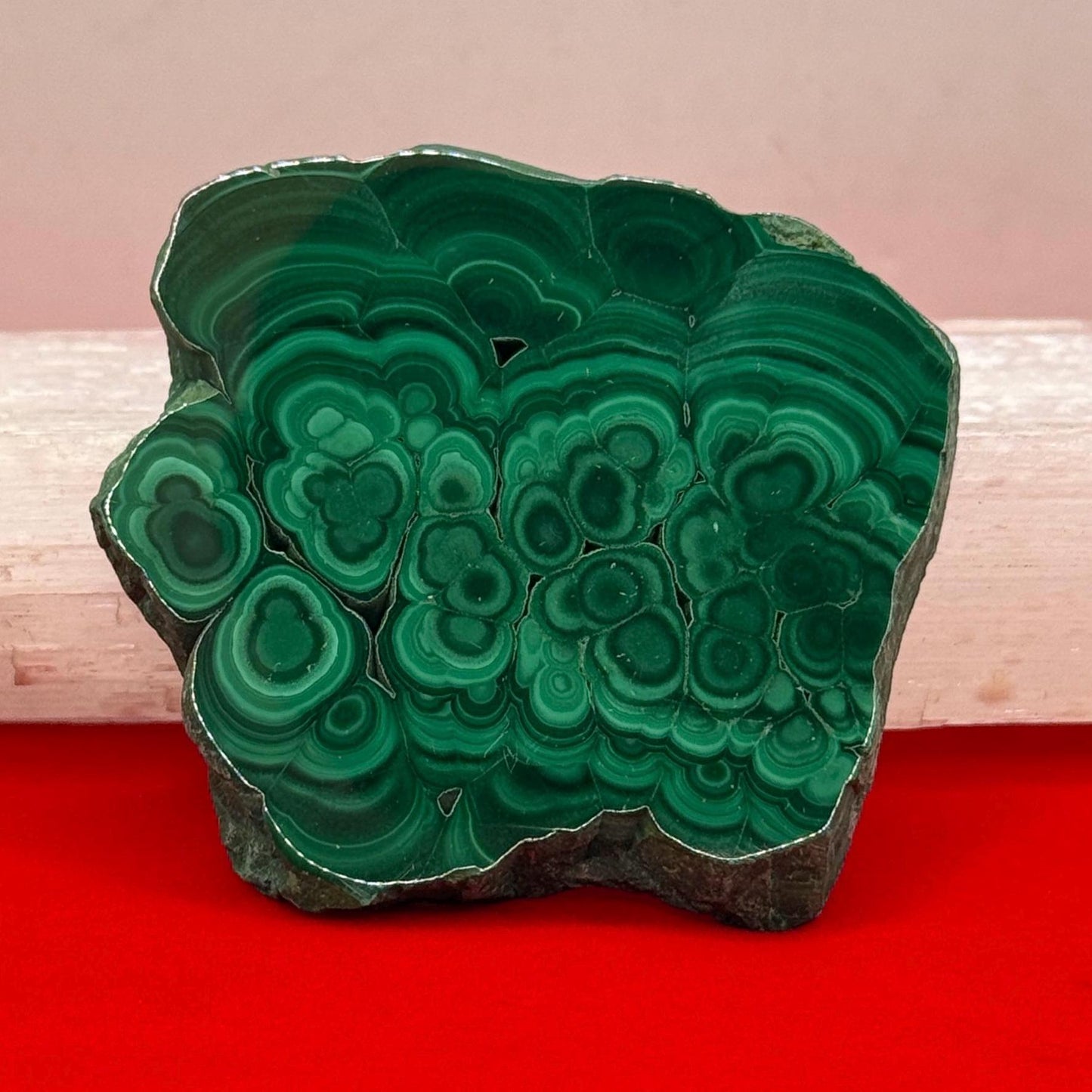 Polished Malachite Slice, High Quality Malachite, Excellent Quality Malachite Slab, Heart Chakra, Protection, Healing Stone, 52.48 grams