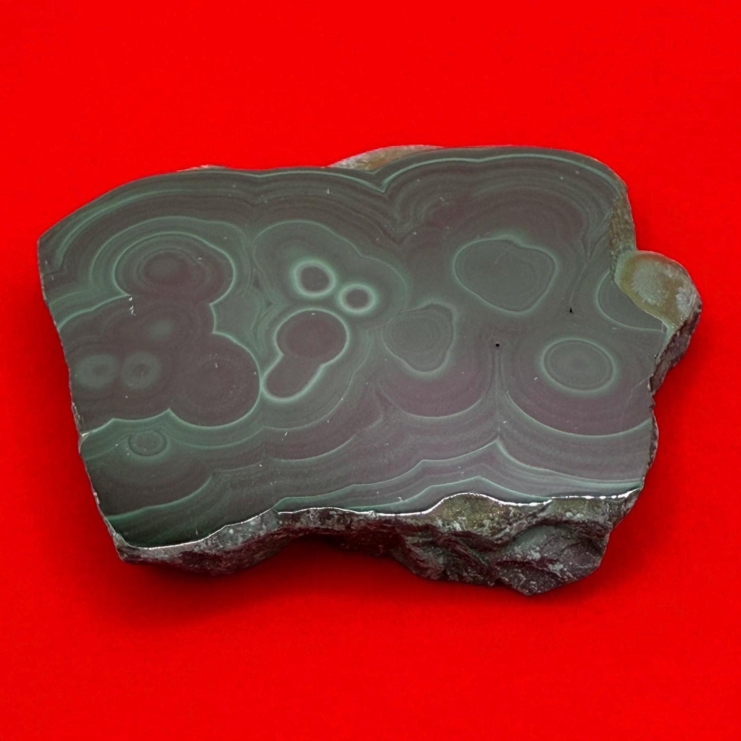 Polished Malachite Slice, High Quality Malachite, Excellent Quality Malachite Slab, Heart Chakra, Protection, Healing Stone, 52.48 grams