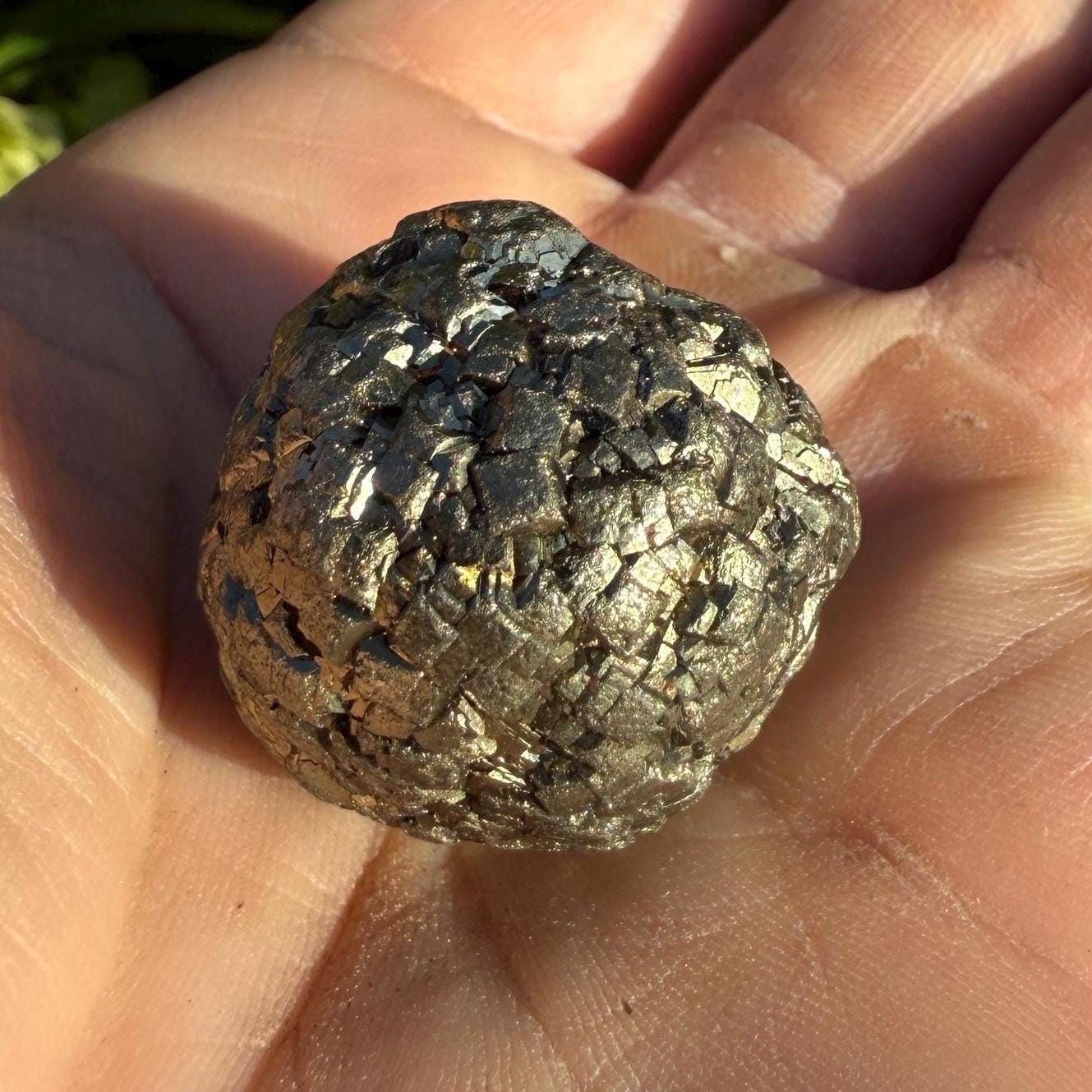 Golden Prophecy Stone, Rare and Unique, Marcasite Nodule, Crystal of Protection, Pyrite, Reiki, Rock Collection, Transformation, 39.02 grams