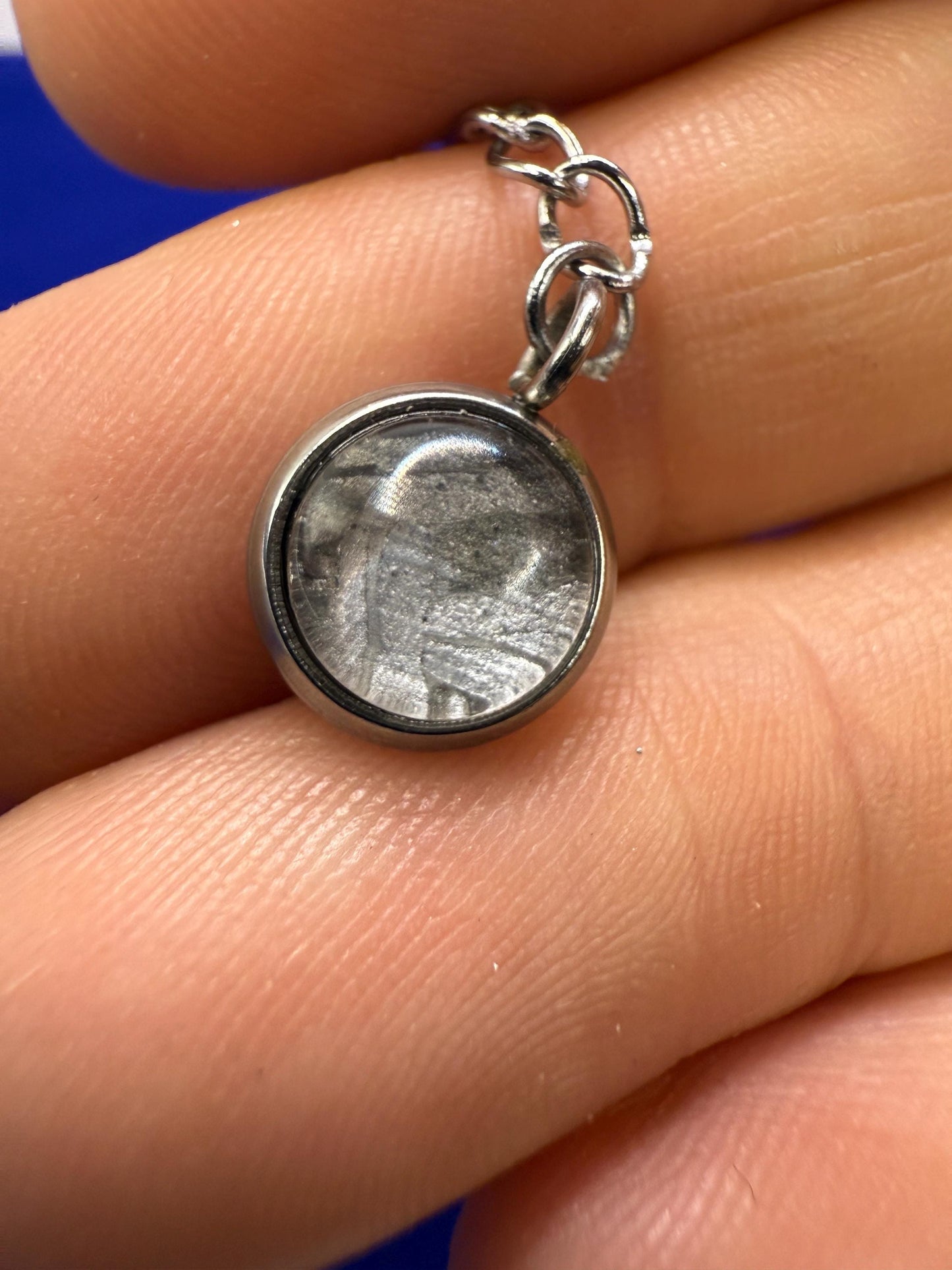 Beautiful Campo del Cielo Meteorite Pendulum, 19.06 grams, Reiki Energy, Astronomy Gift, Meditation Tool, Authentic Meteorite, Pendulum