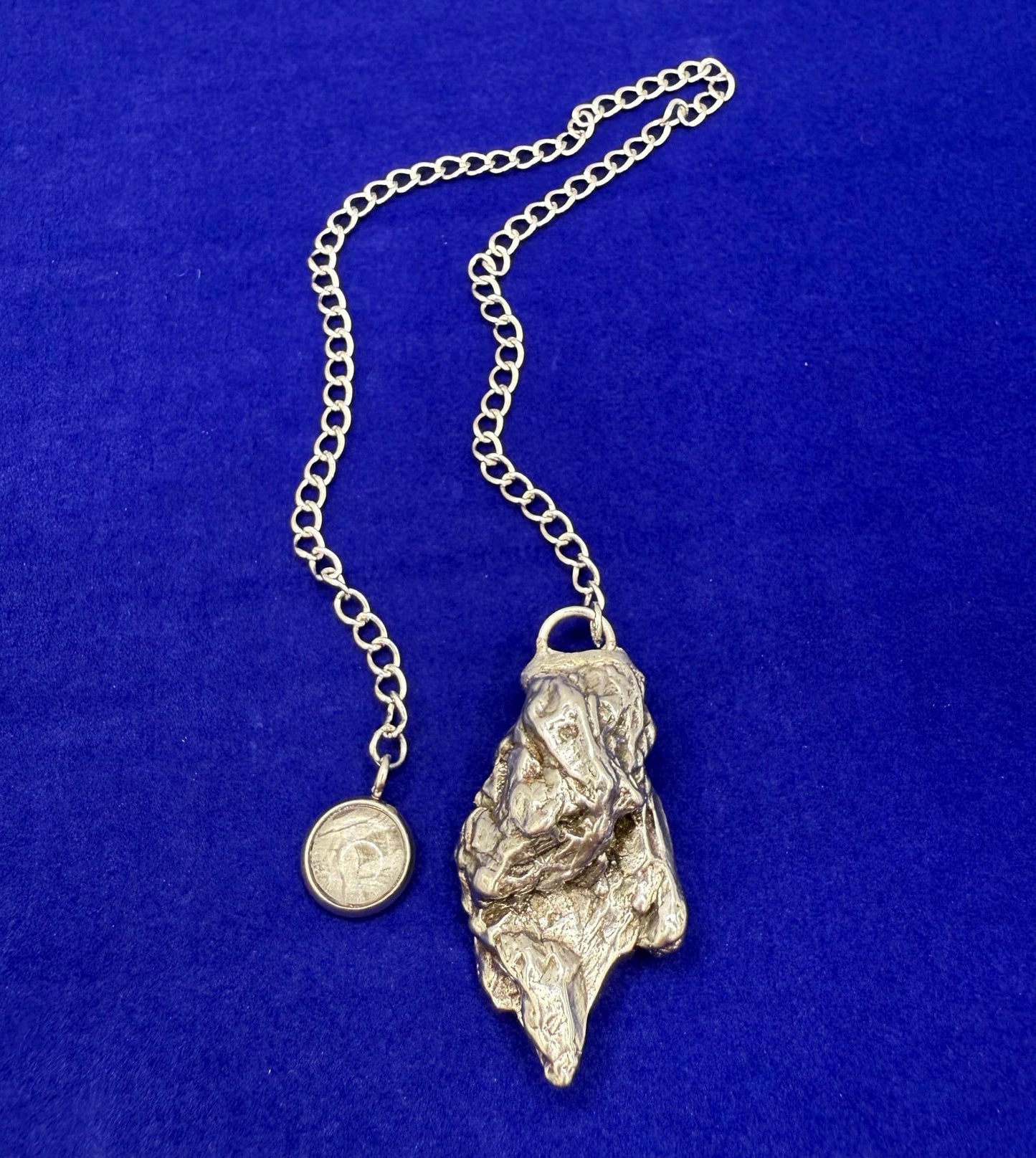 Beautiful Campo del Cielo Meteorite Pendulum, 19.06 grams, Reiki Energy, Astronomy Gift, Meditation Tool, Authentic Meteorite, Pendulum