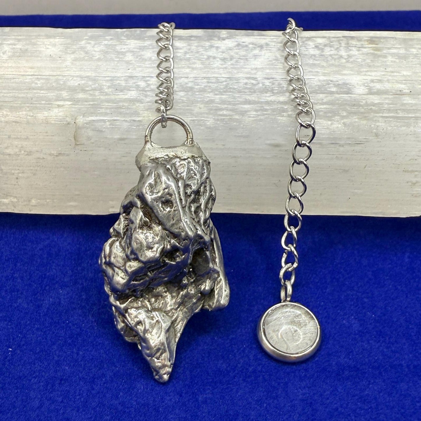 Beautiful Campo del Cielo Meteorite Pendulum, 19.06 grams, Reiki Energy, Astronomy Gift, Meditation Tool, Authentic Meteorite, Pendulum