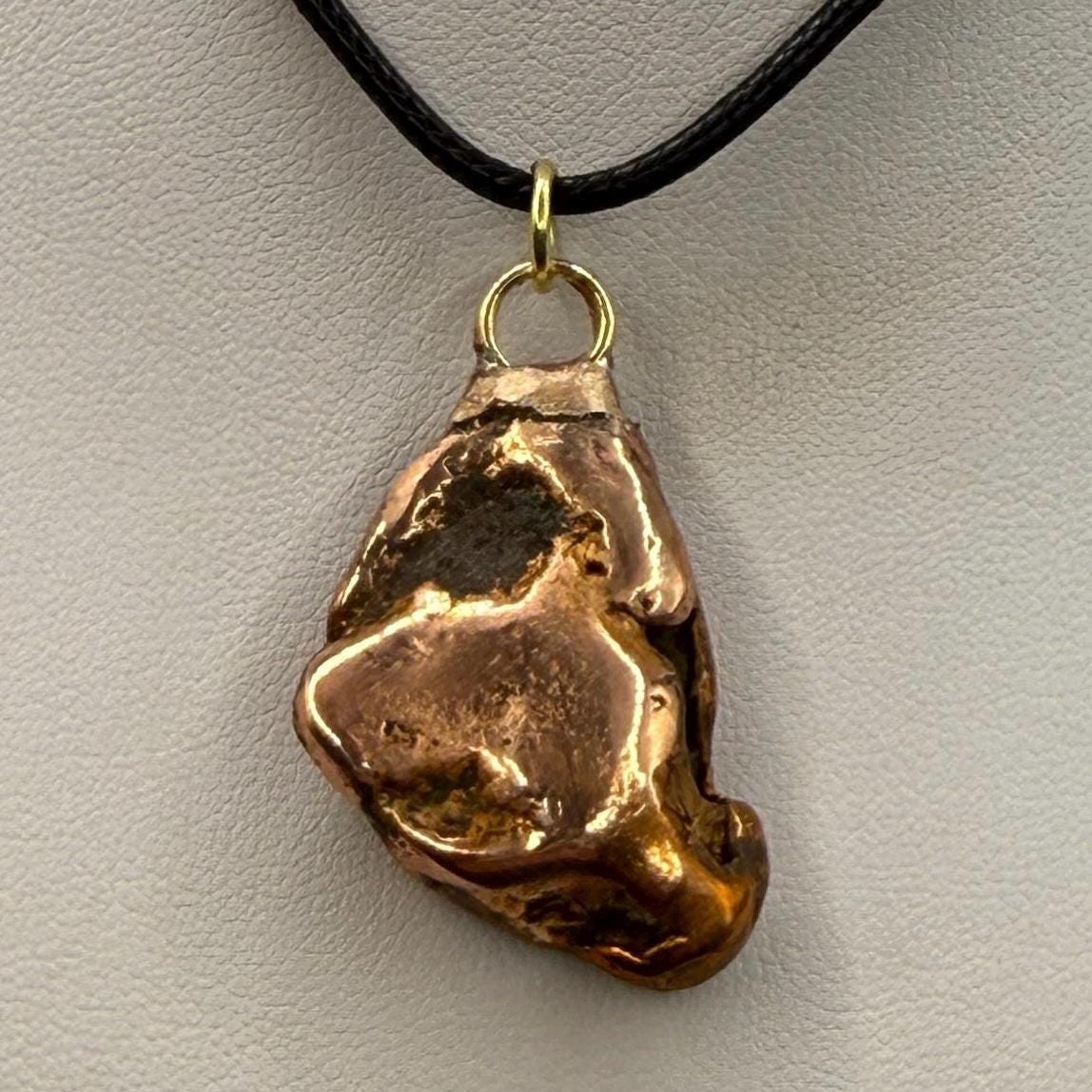 Copper Nugget Pendant, Copper Pendant, Michigan Copper, Michigan Float Copper, Handmade Pendant, Michigan Gift, Copper Jewelry, 20.41 grams