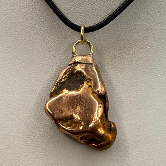 Copper Nugget Pendant, Copper Pendant, Michigan Copper, Michigan Float Copper, Handmade Pendant, Michigan Gift, Copper Jewelry, 20.41 grams