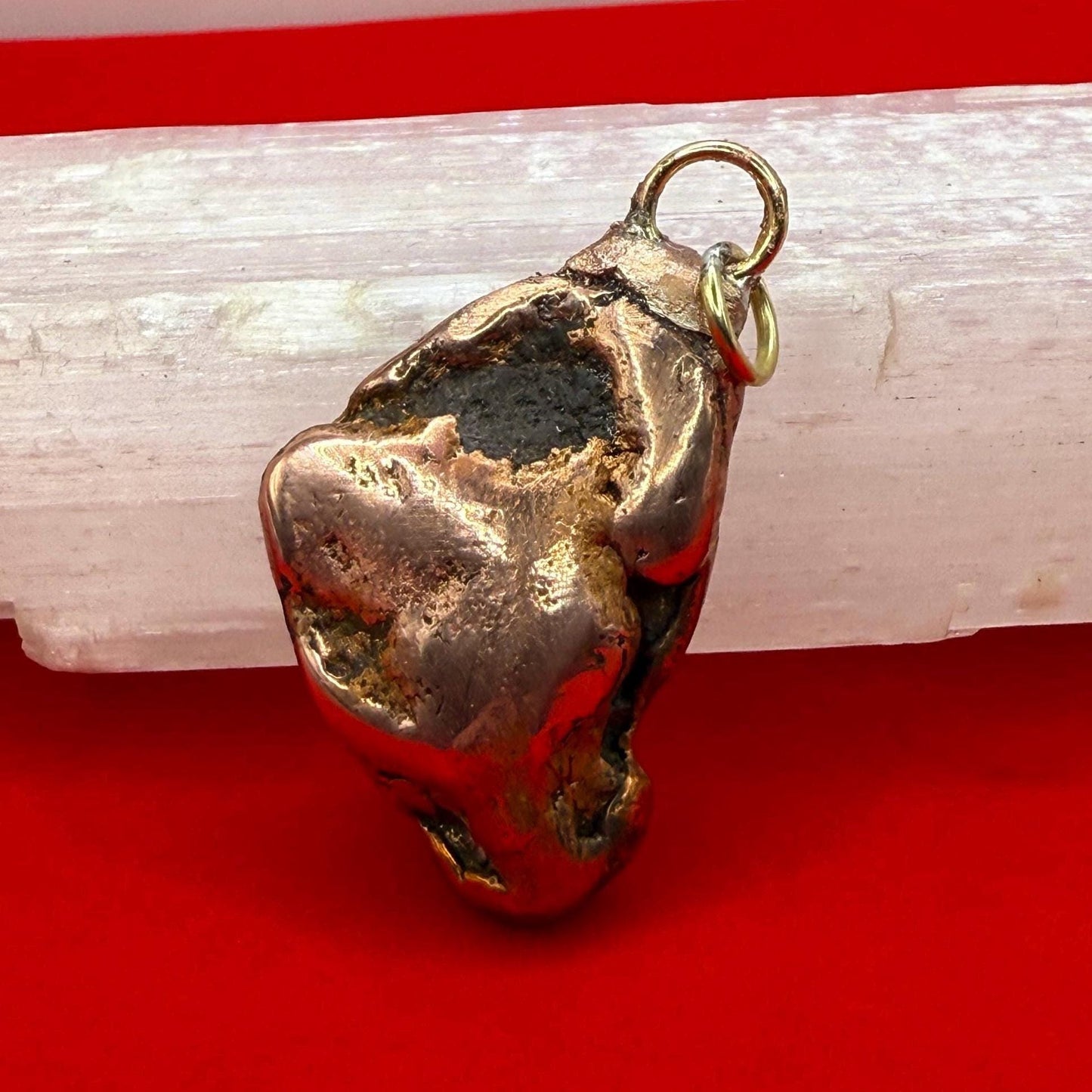 Copper Nugget Pendant, Copper Pendant, Michigan Copper, Michigan Float Copper, Handmade Pendant, Michigan Gift, Copper Jewelry, 20.41 grams