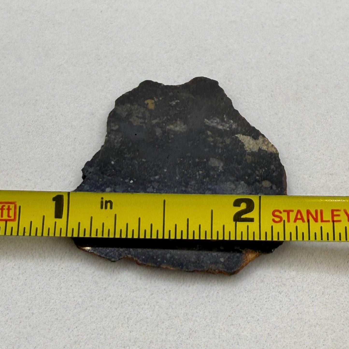 NWA 13739 Moon/Lunar Meteorite Slice, Rare Moon Meteorite, Astronomy Gift, Meteorite Collection, Lunar Fine Grained Breccia, 3.49 grams