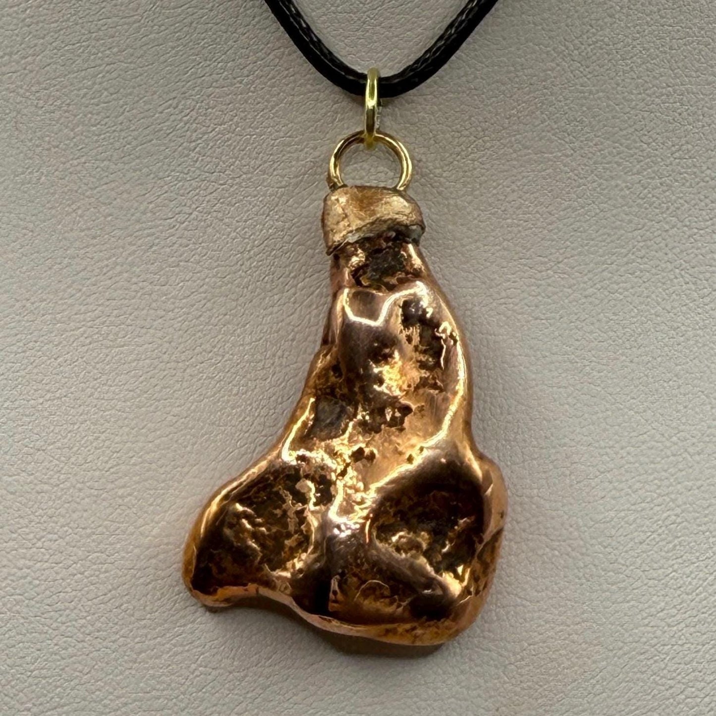 Copper Nugget Pendant, Copper Pendant, Michigan Copper, Michigan Float Copper, Handmade Pendant, Michigan Gift, Copper Jewelry, 33.90 grams